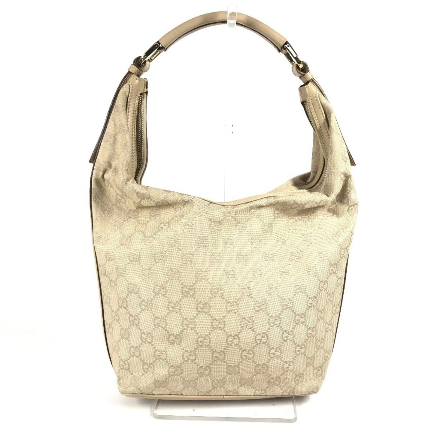 Gucci Beige Gg Canvas Shoulder Bag