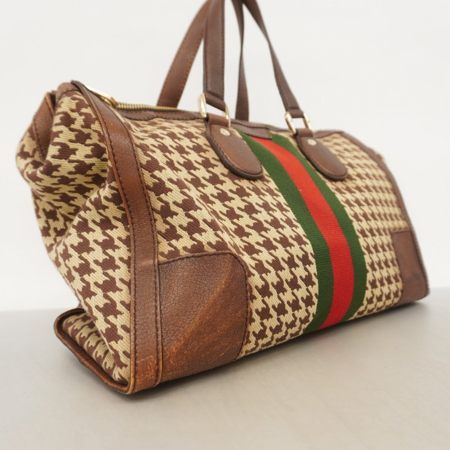 Gucci Brown Canvas Handbag