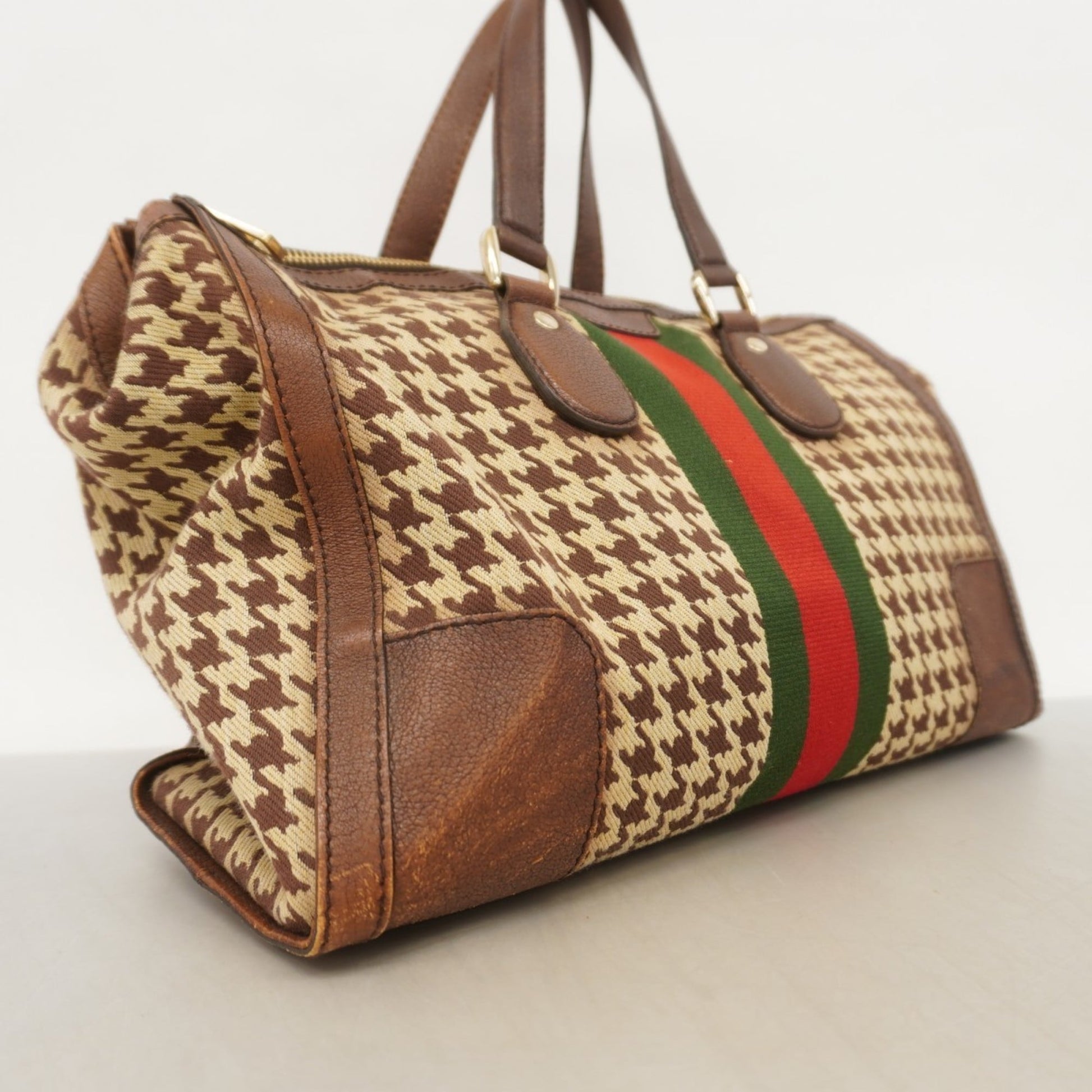 Gucci Brown Canvas Handbag