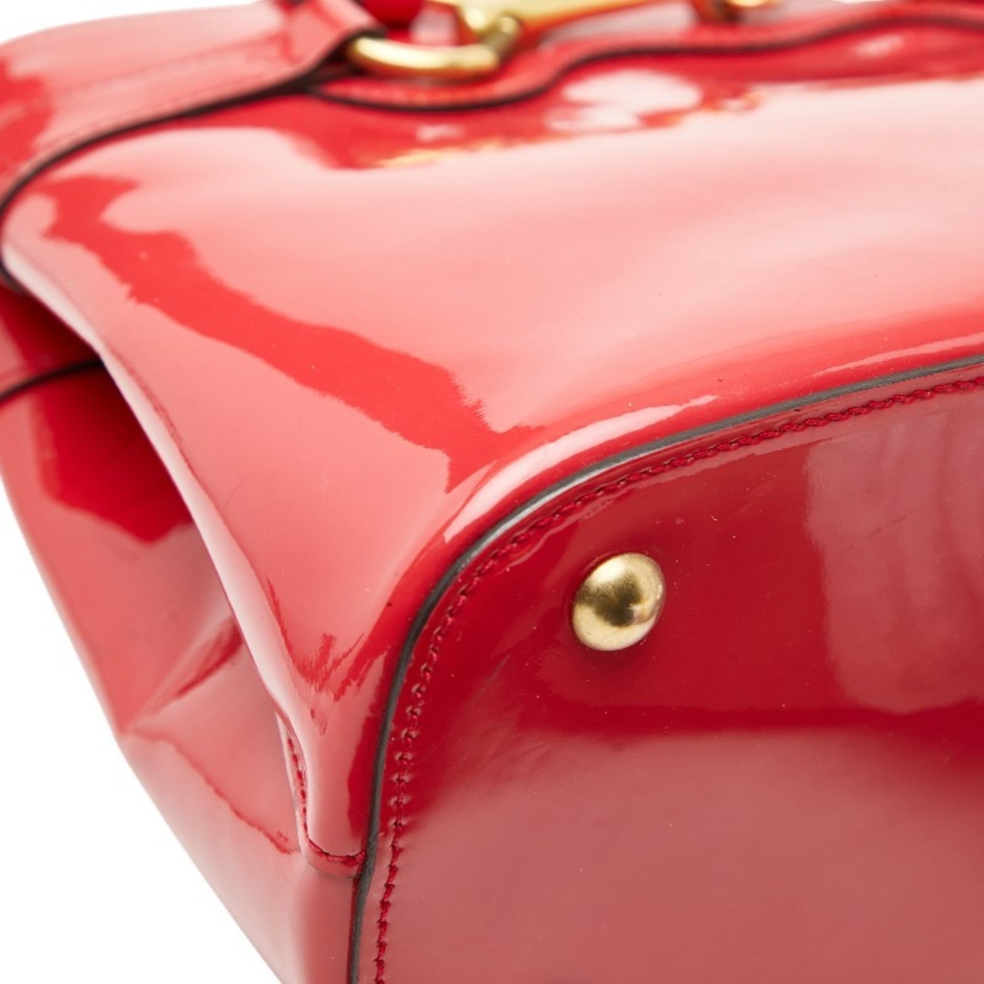 Gucci Pink Patent Leather Handbag