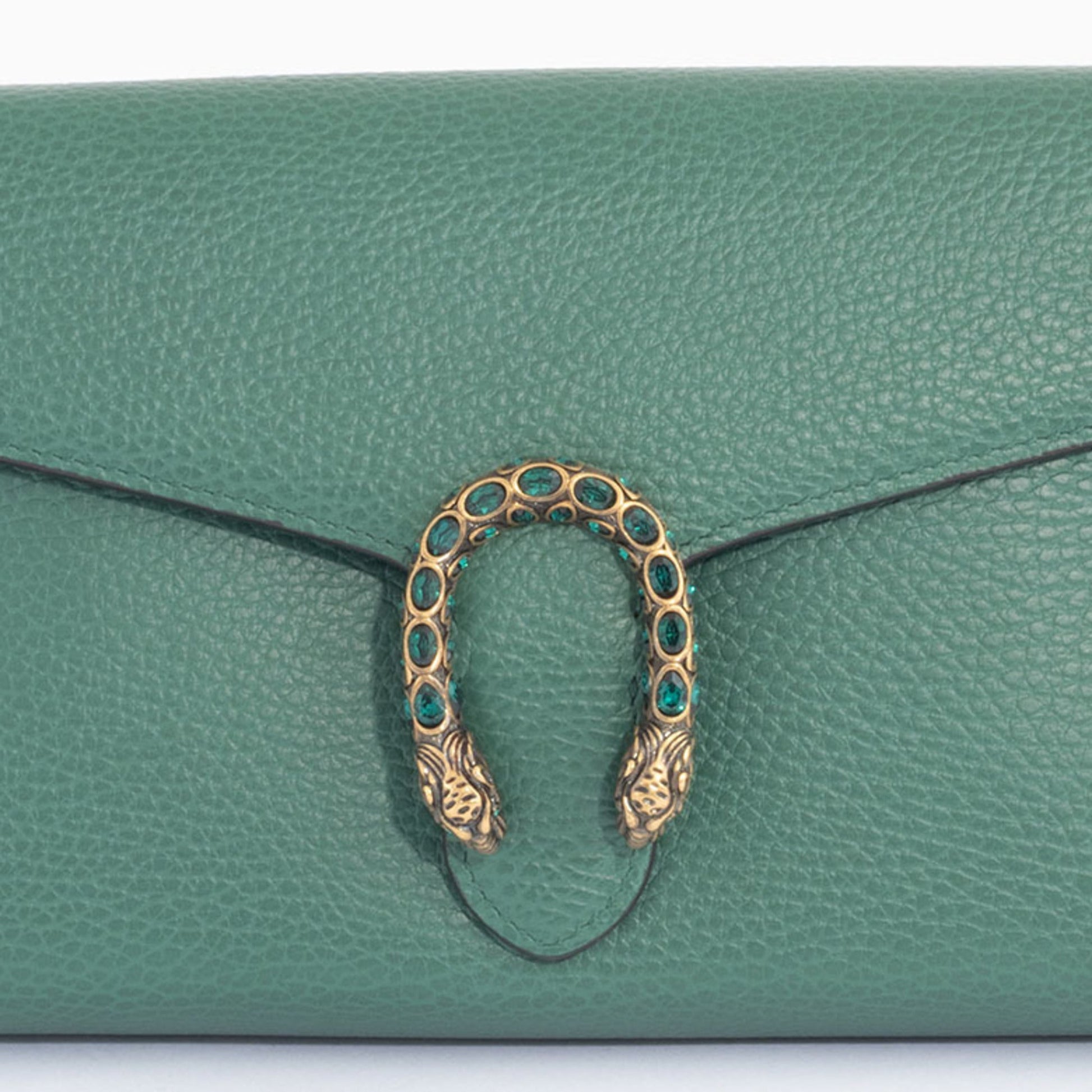 Gucci Green Leather Shoulder Bag