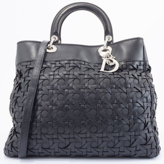 Dior Handbag Christian 15 Leather Black