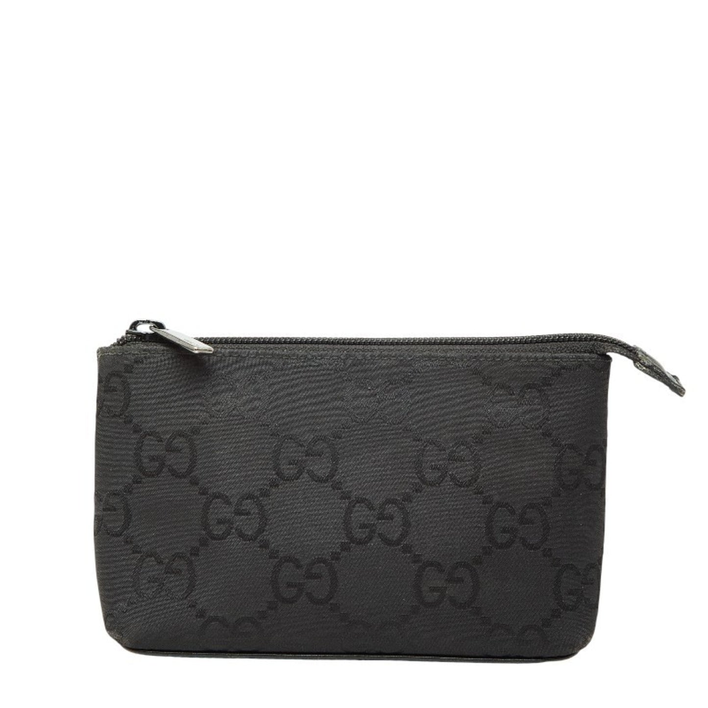Gucci Black Nylon Leather Pouch