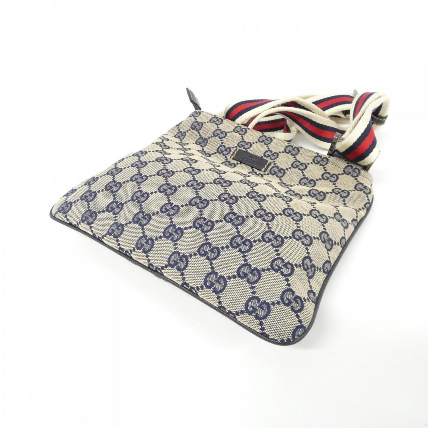 Gucci Silver Gg Canvas Shoulder Bag