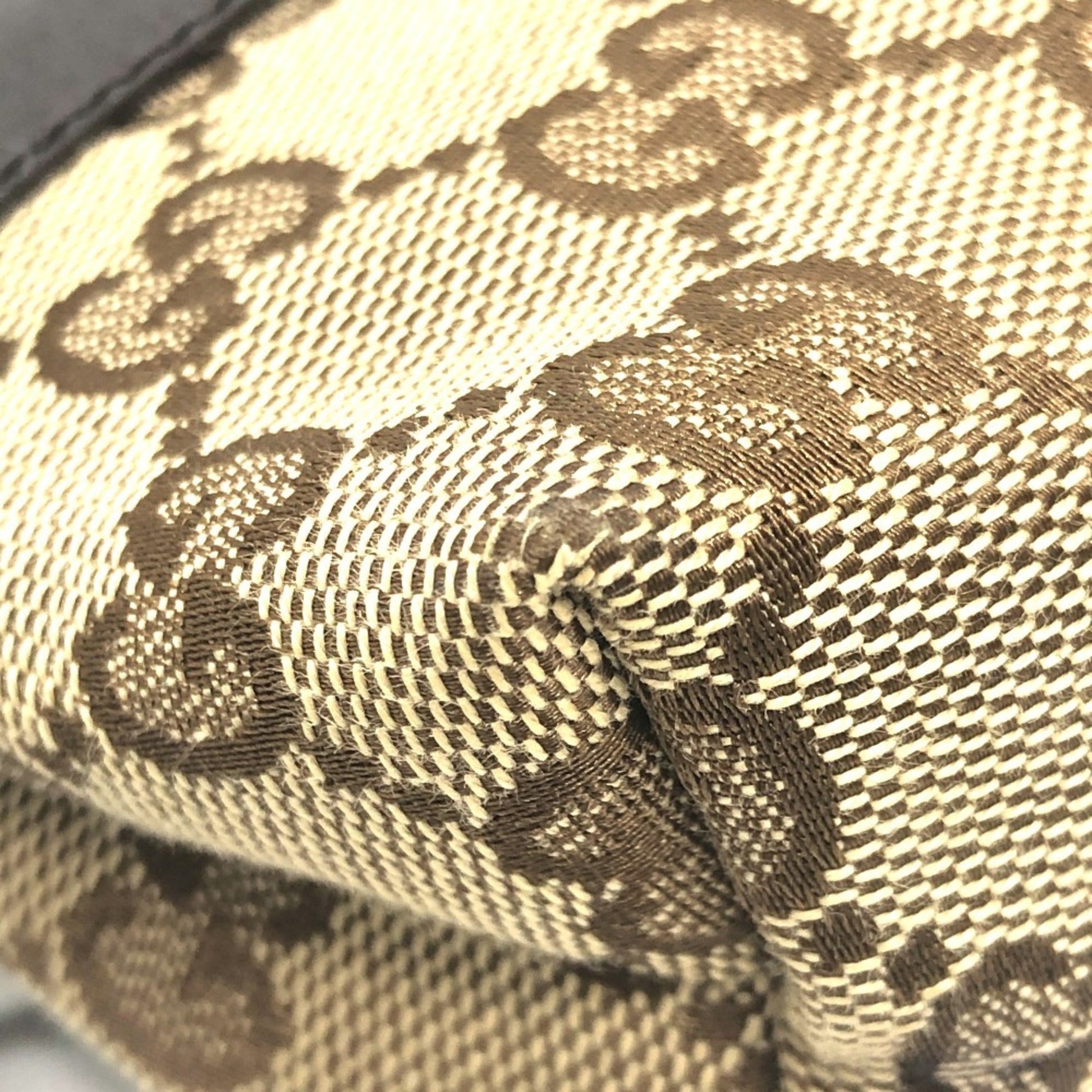 Gucci Beige Brown Gg Canvas Fanny Pack