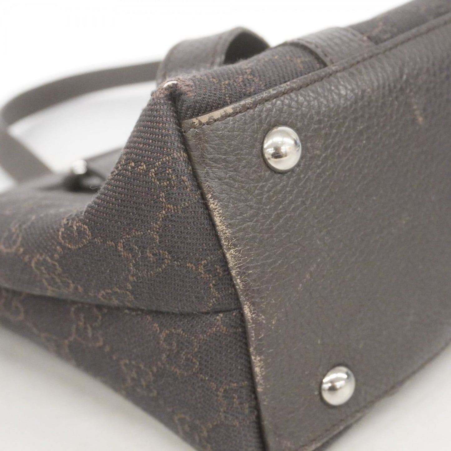 Gucci Brown Denim Tote Bag