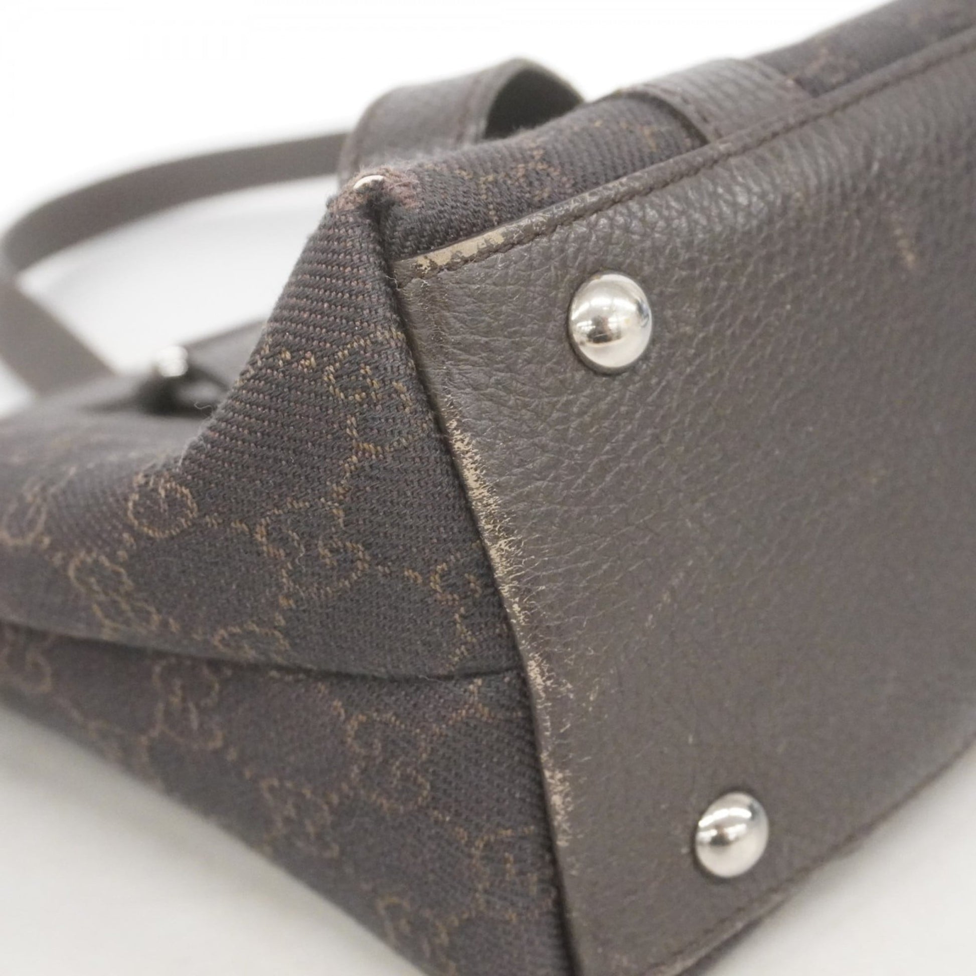 Gucci Brown Denim Tote Bag