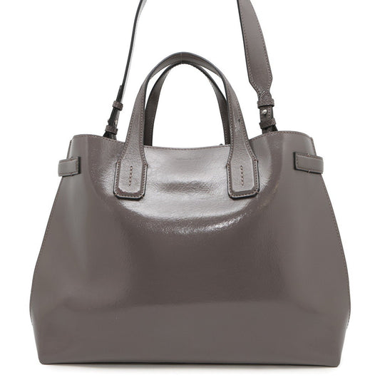 Burberry Handbag Shoulder Bag Leather Gray Handbag Shoulder Bag