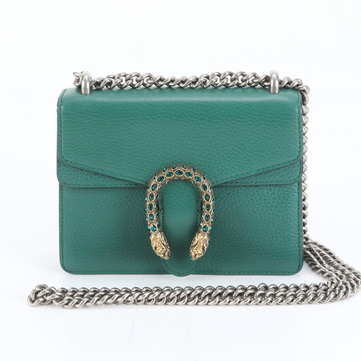 Gucci Green Leather Shoulder Bag