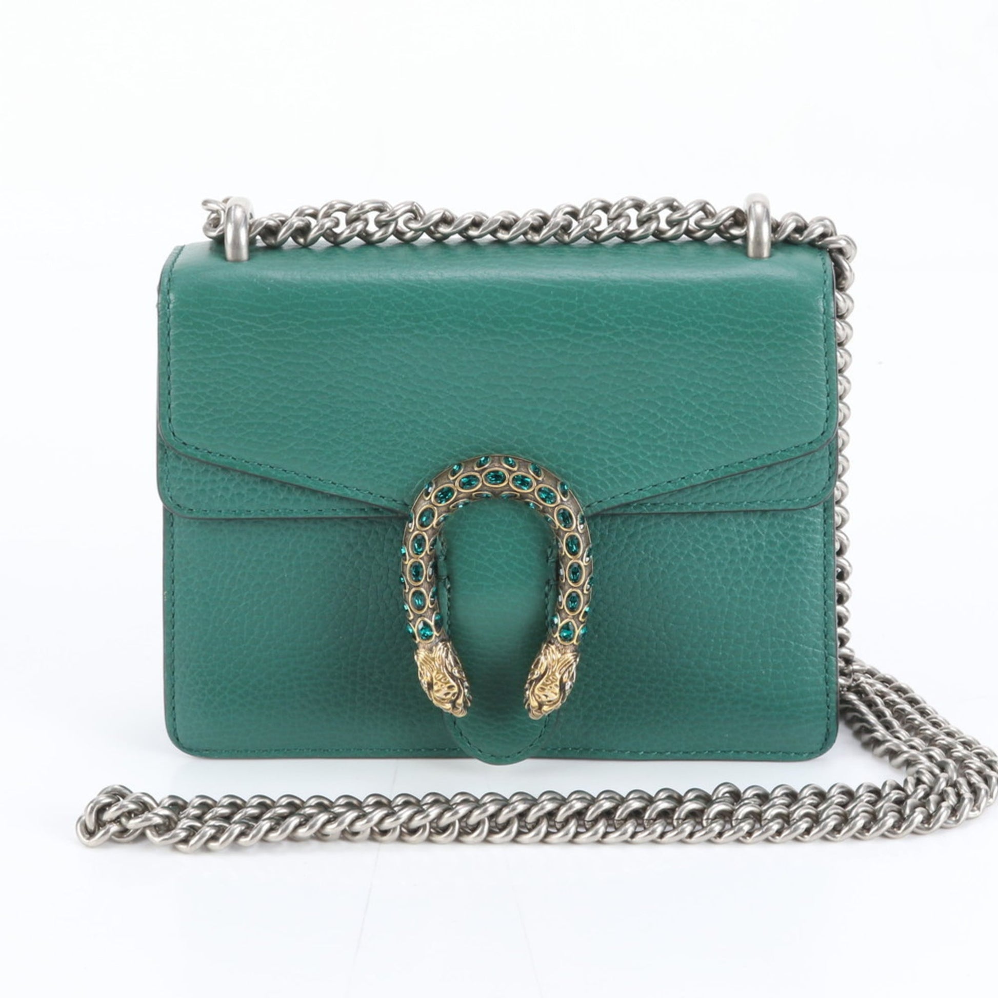 Gucci Green Leather Shoulder Bag