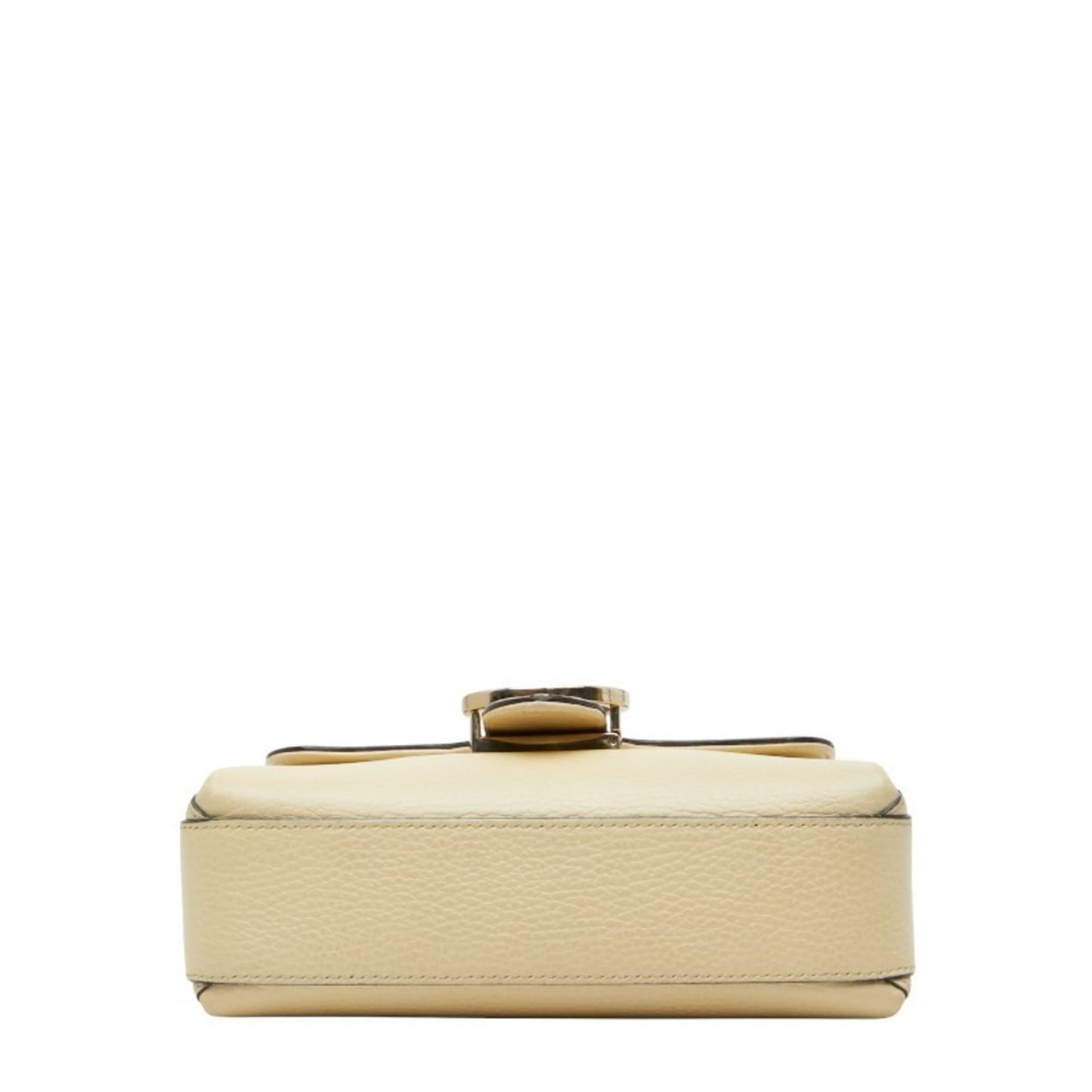 Gucci Beige Ivory Leather Shoulder Bag