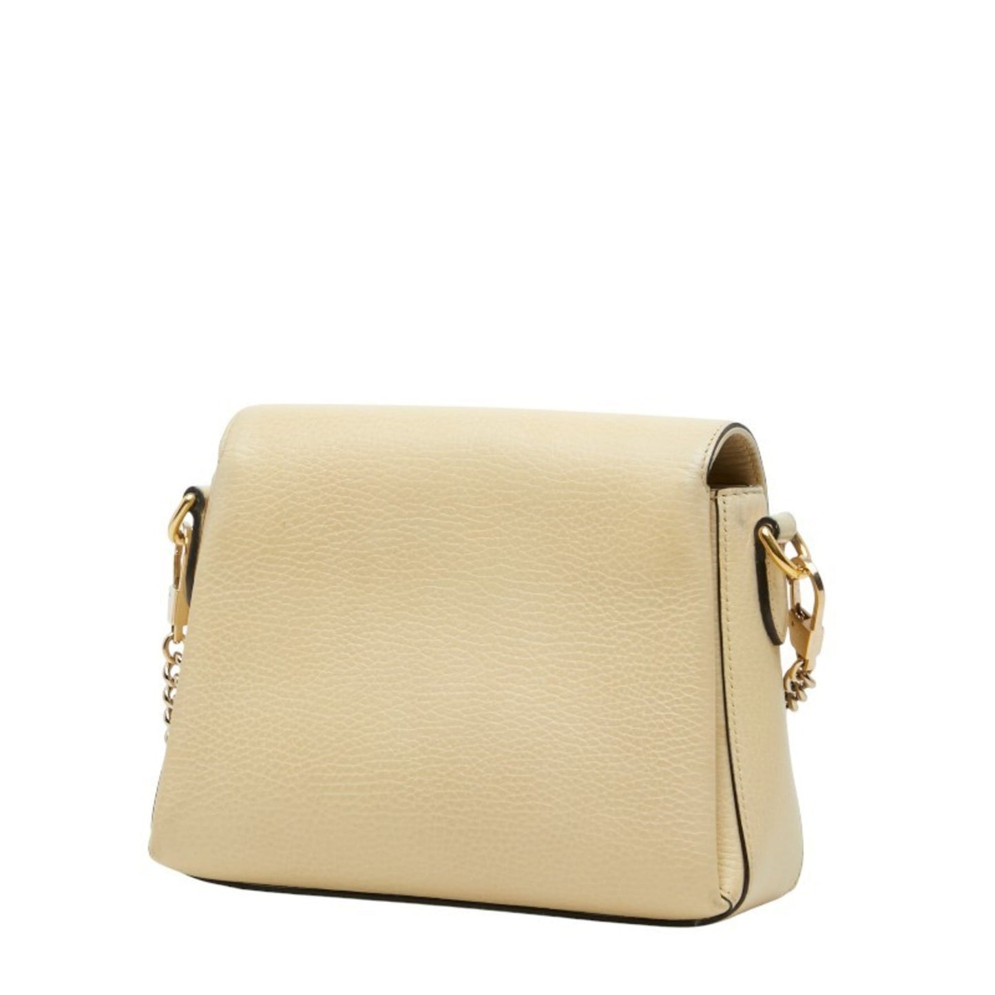 Gucci Beige Ivory Leather Shoulder Bag