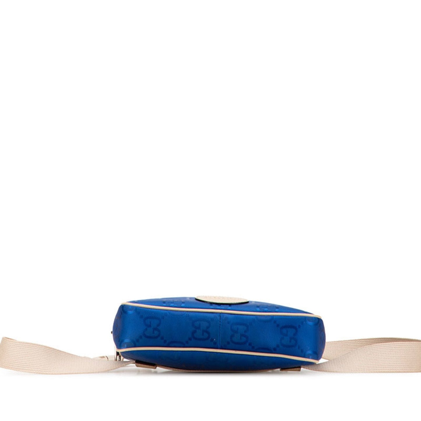Gucci Beige Blue Nylon Leather Fanny Pack