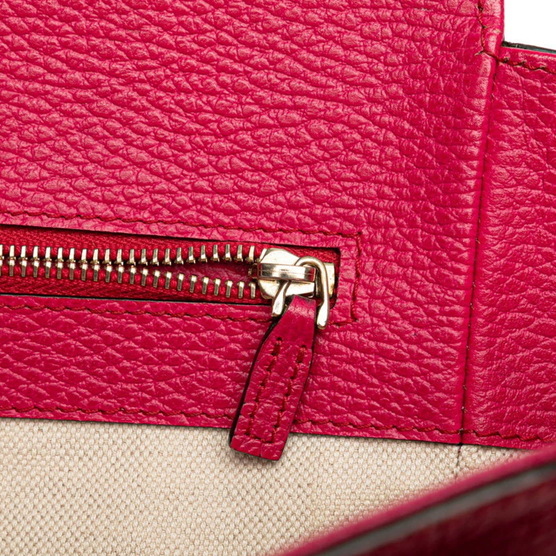 Gucci Gucci Swing Pink Leather Shoulder Bag Tote Bag