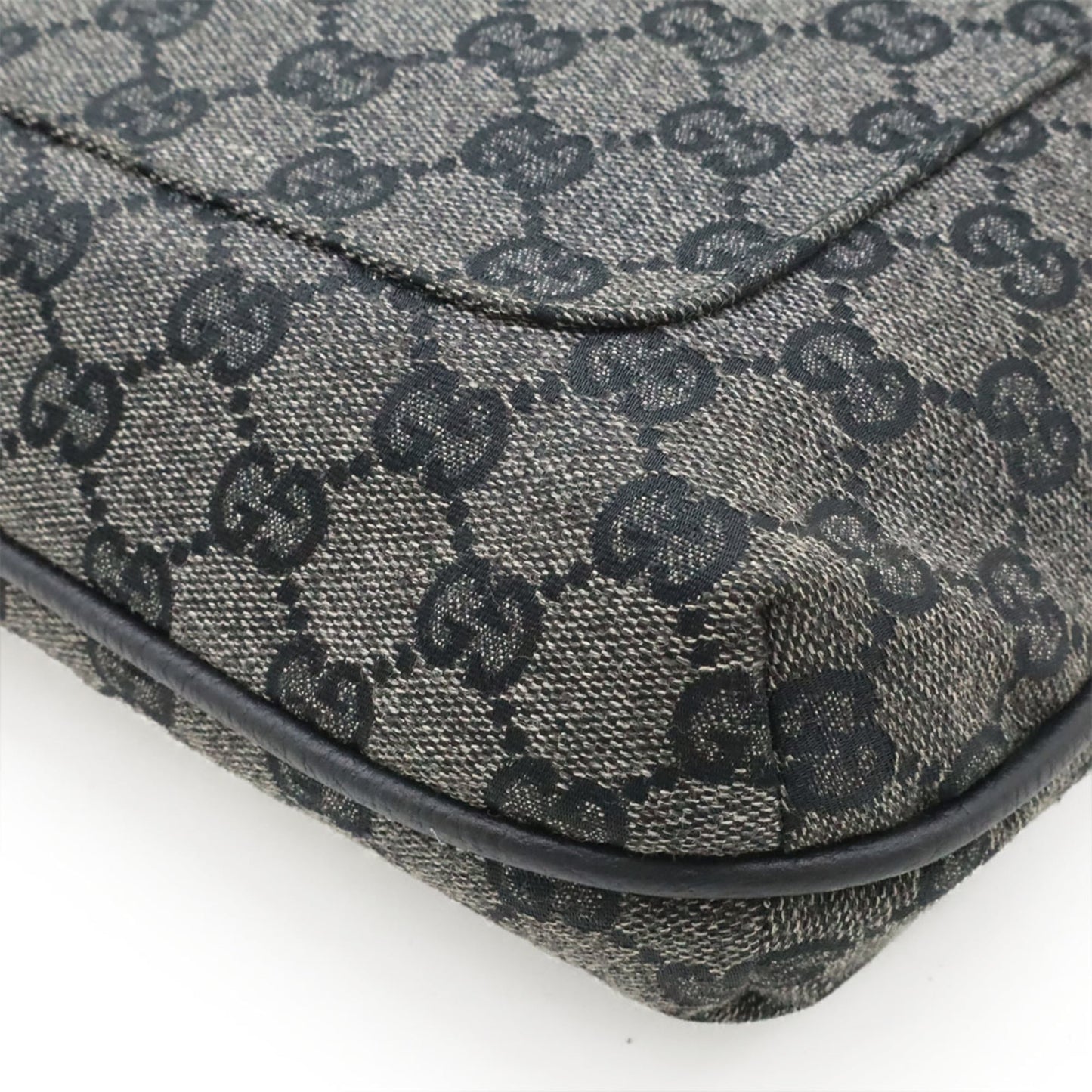 Gucci Dark Gray Gg Canvas Shoulder Bag