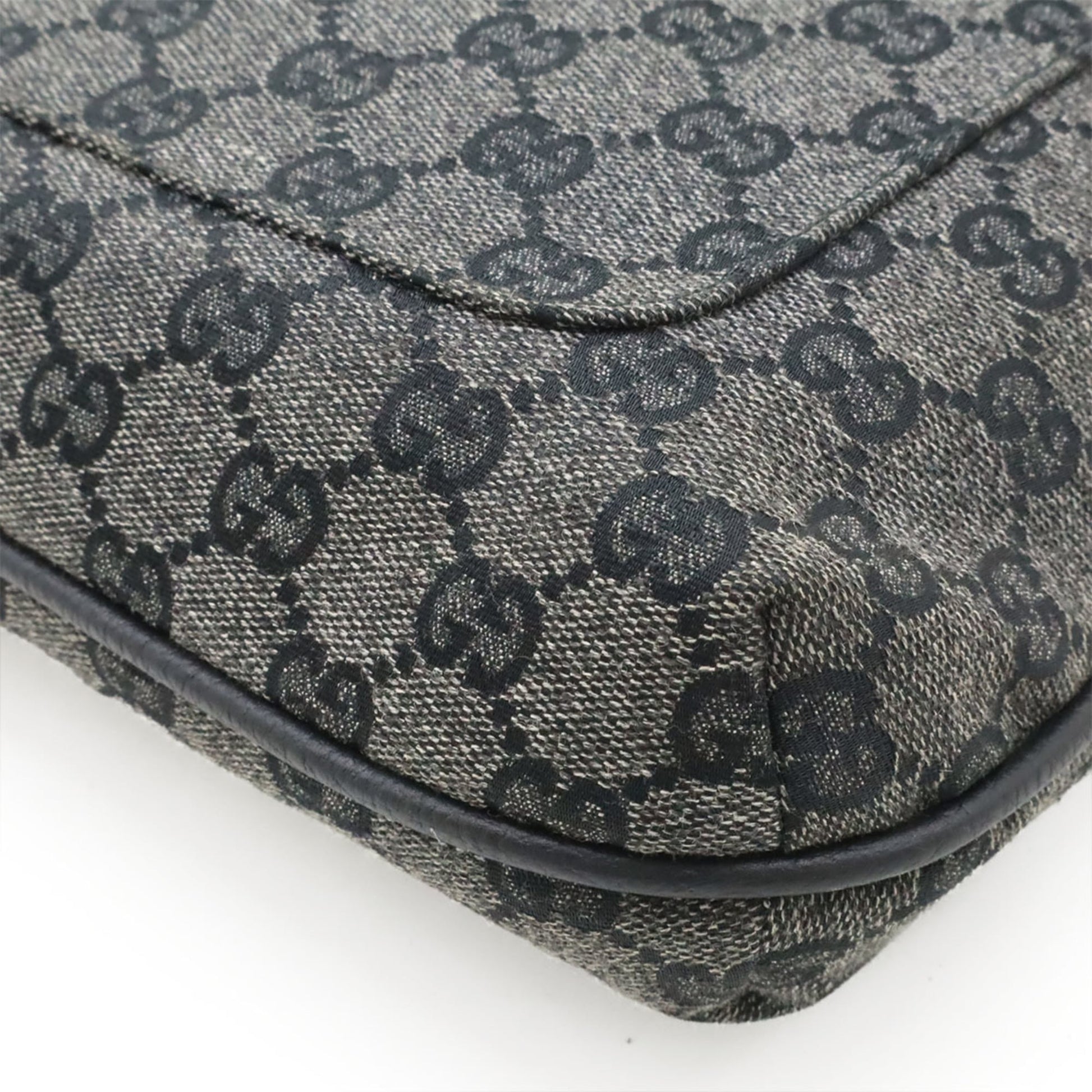 Gucci Dark Gray Gg Canvas Shoulder Bag