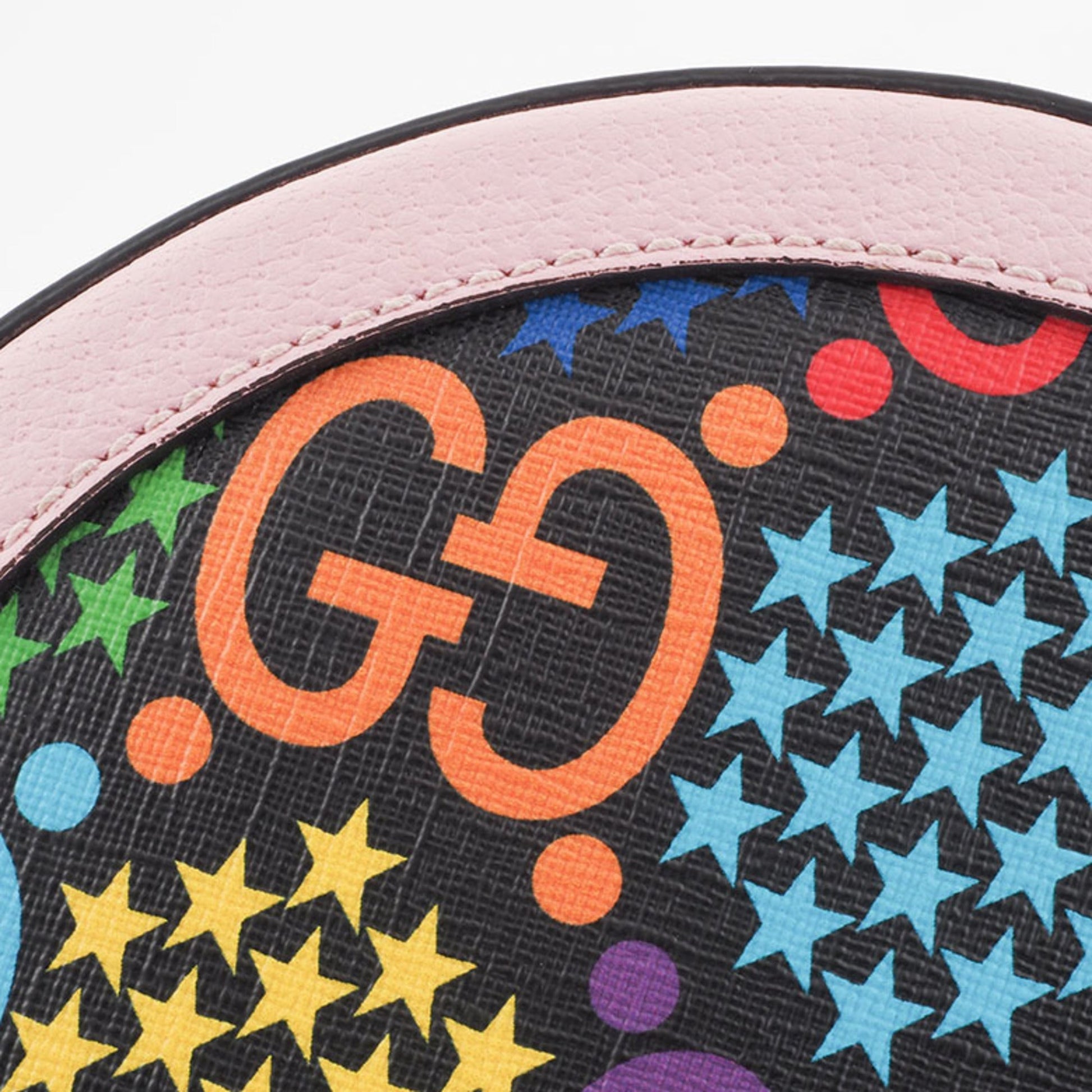 Gucci Multi-Color Pink Pvc Leather Shoulder Bag