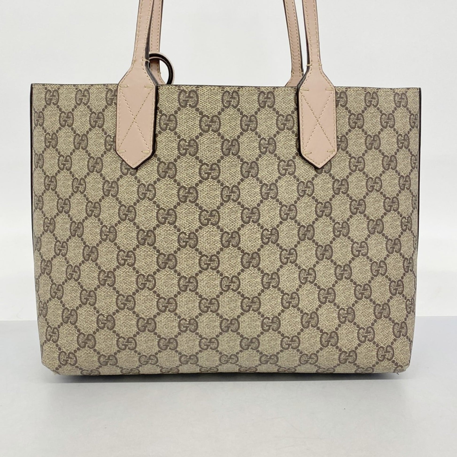 Gucci Beige Pink Pvc Tote Bag