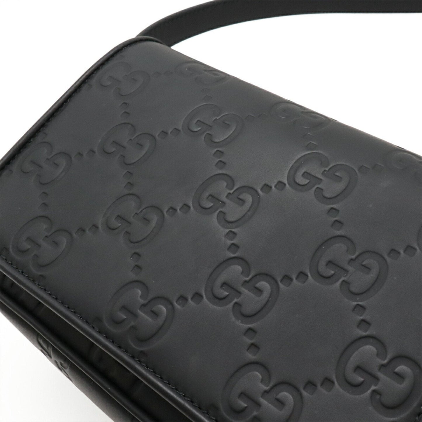 Gucci Black Leather Shoulder Bag