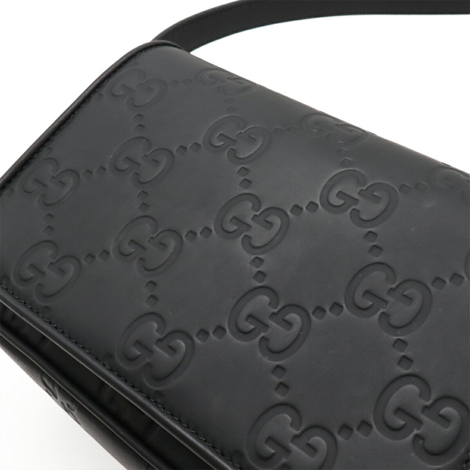 Gucci Black Leather Shoulder Bag