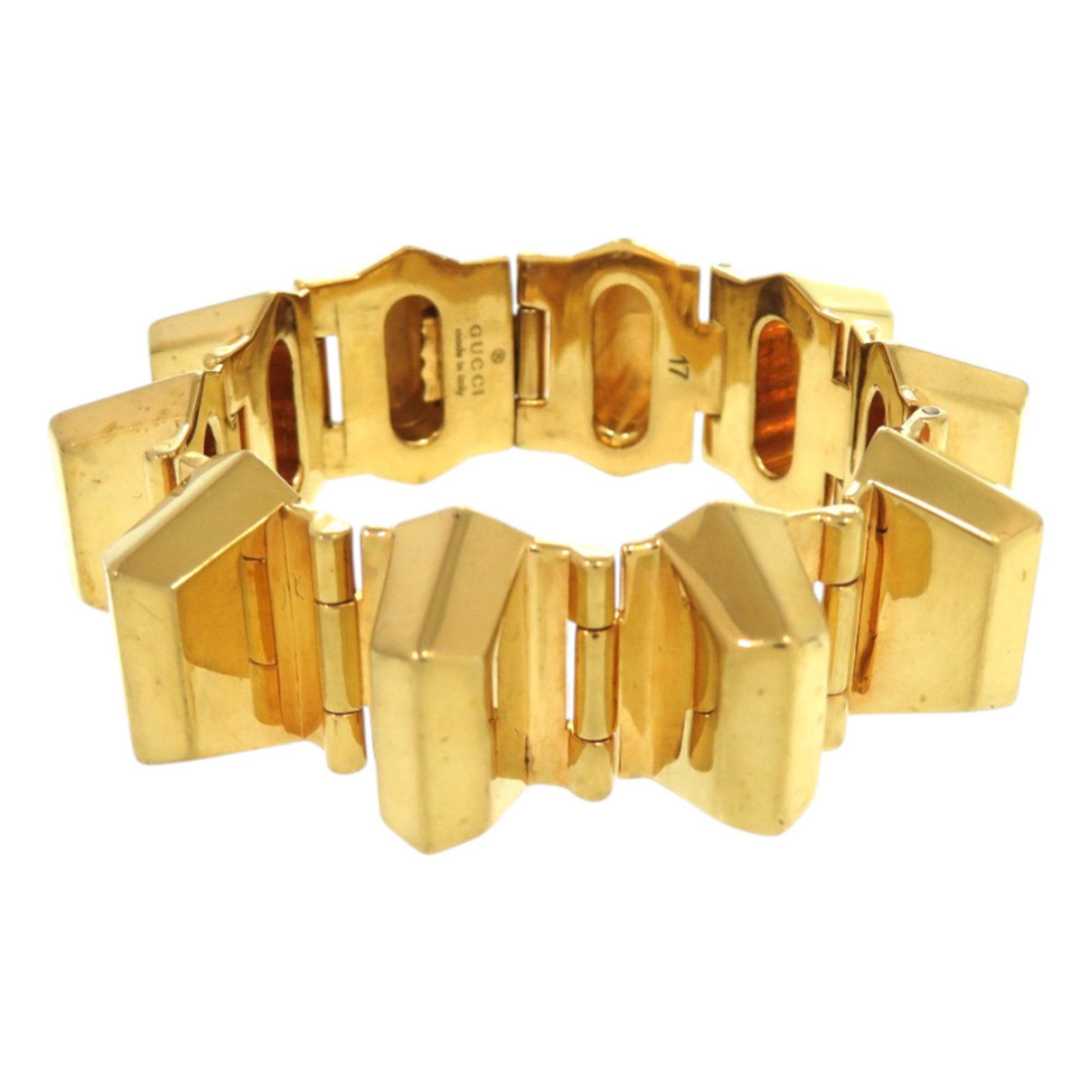 Gucci Gold Brass Charm Bracelet