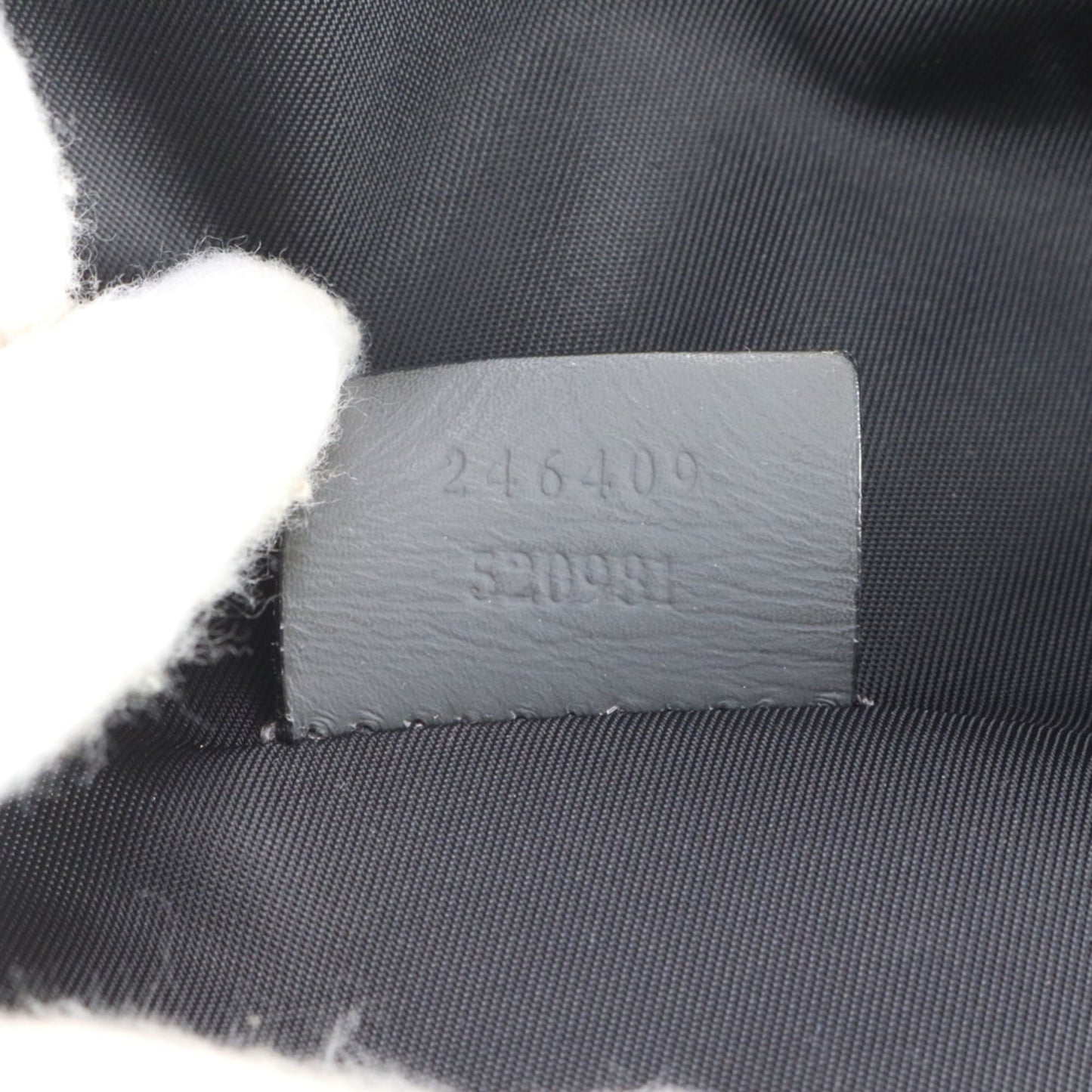Gucci Dark Gray Leather Pouch Sling Bag