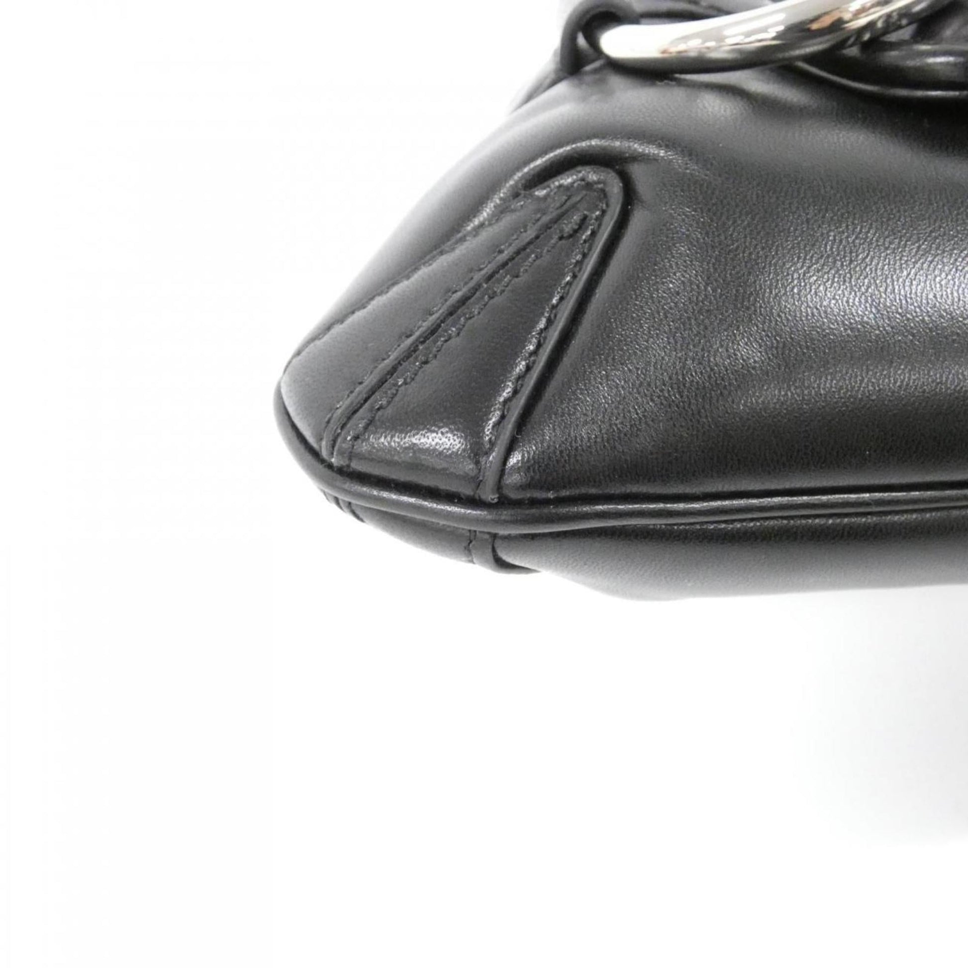Gucci Black Leather Shoulder Bag