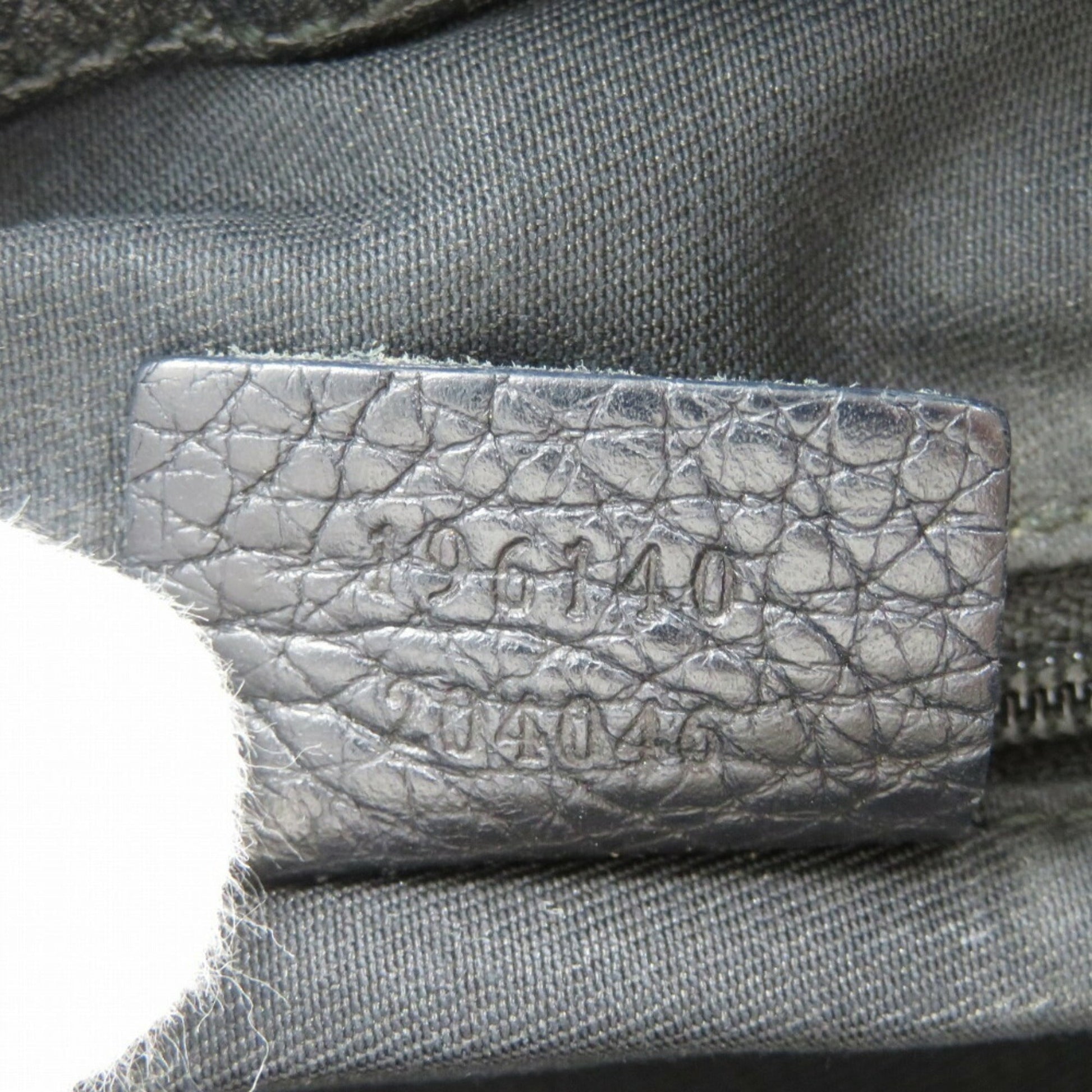 Gucci Black Gg Canvas Leather Shoulder Bag