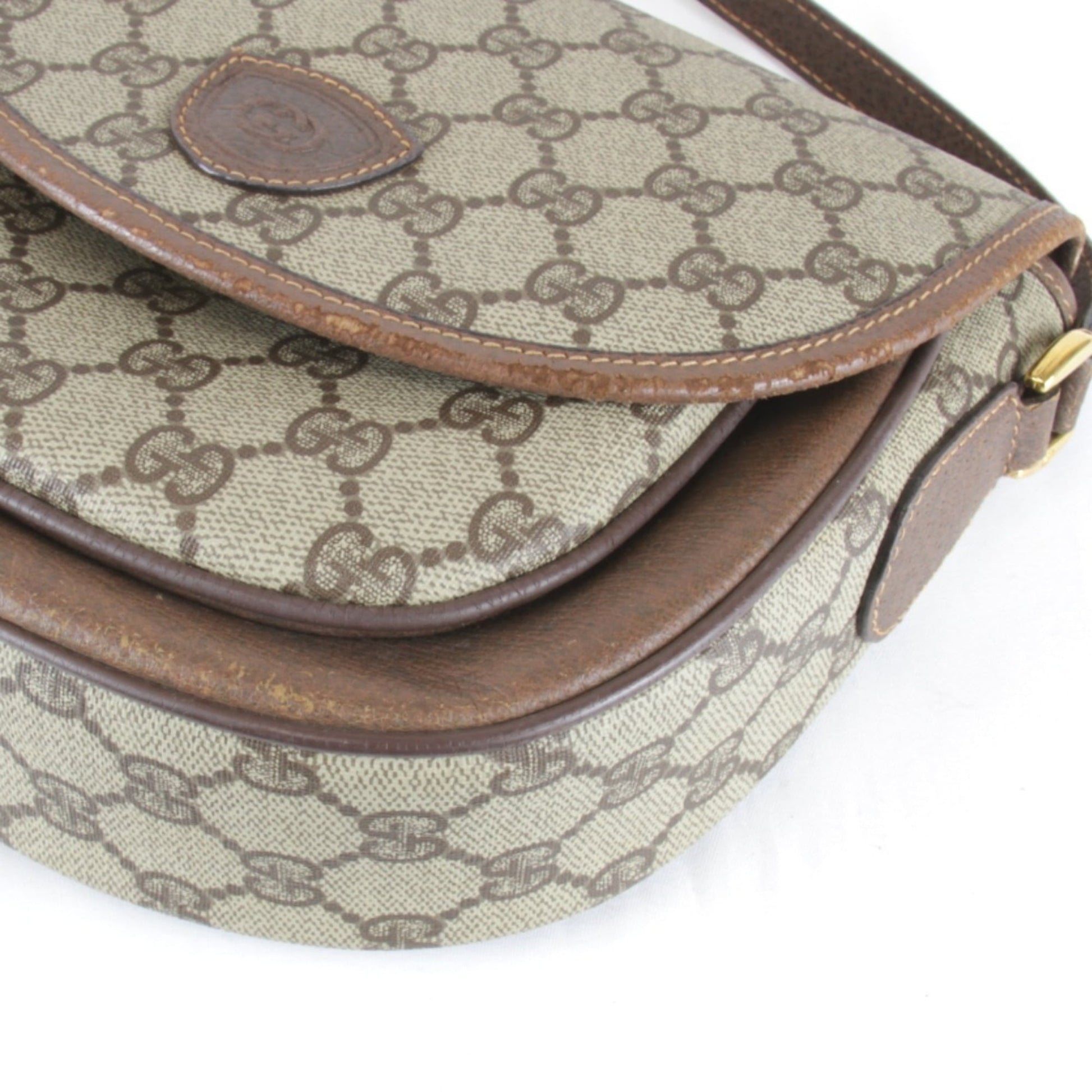 Gucci Brown Gg Supreme Shoulder Bag