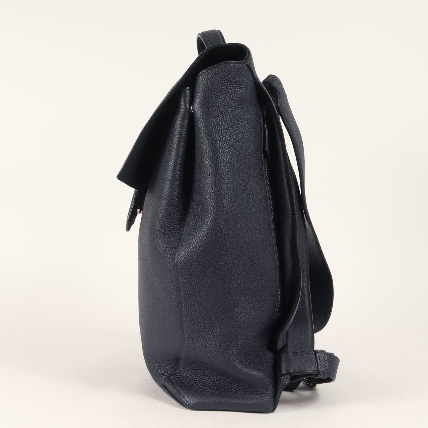 Hermes Backpack Leather Navy