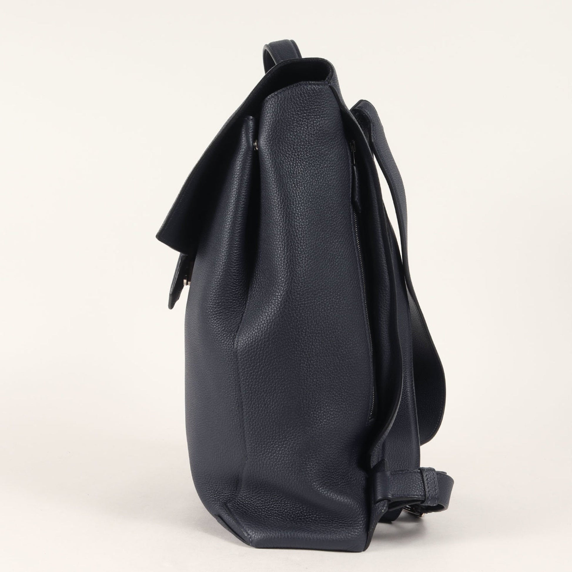 Hermes Backpack Leather Navy