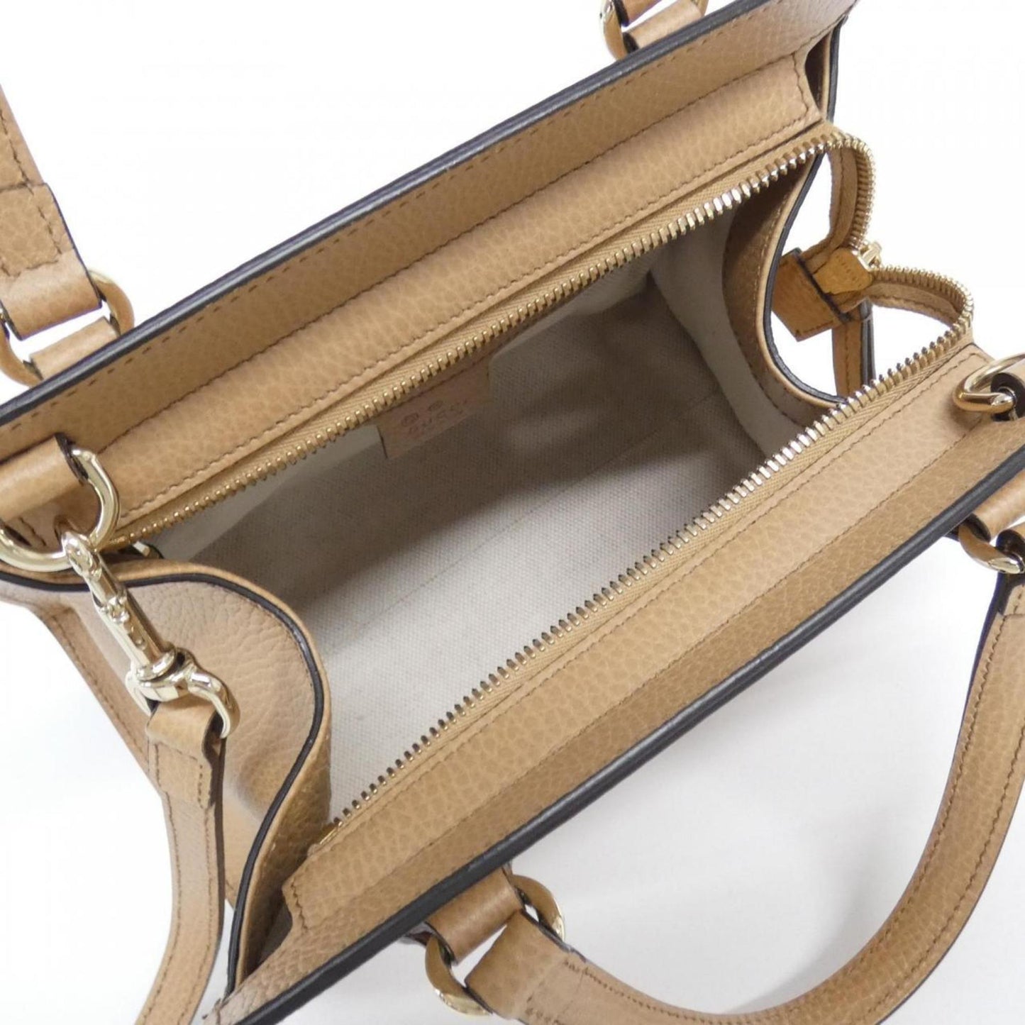 Gucci Beige Leather Handbag