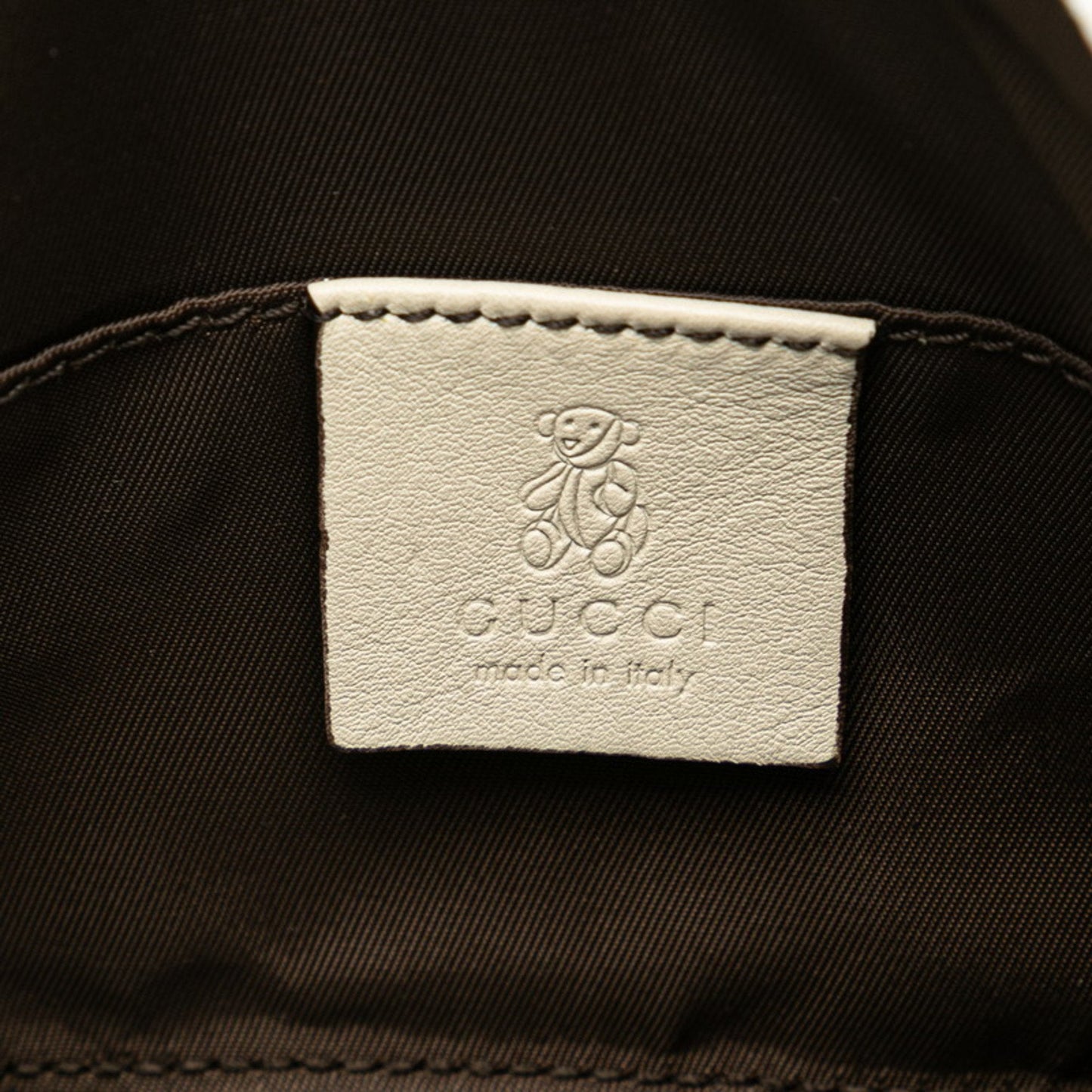 Gucci Beige Pvc Leather Handbag
