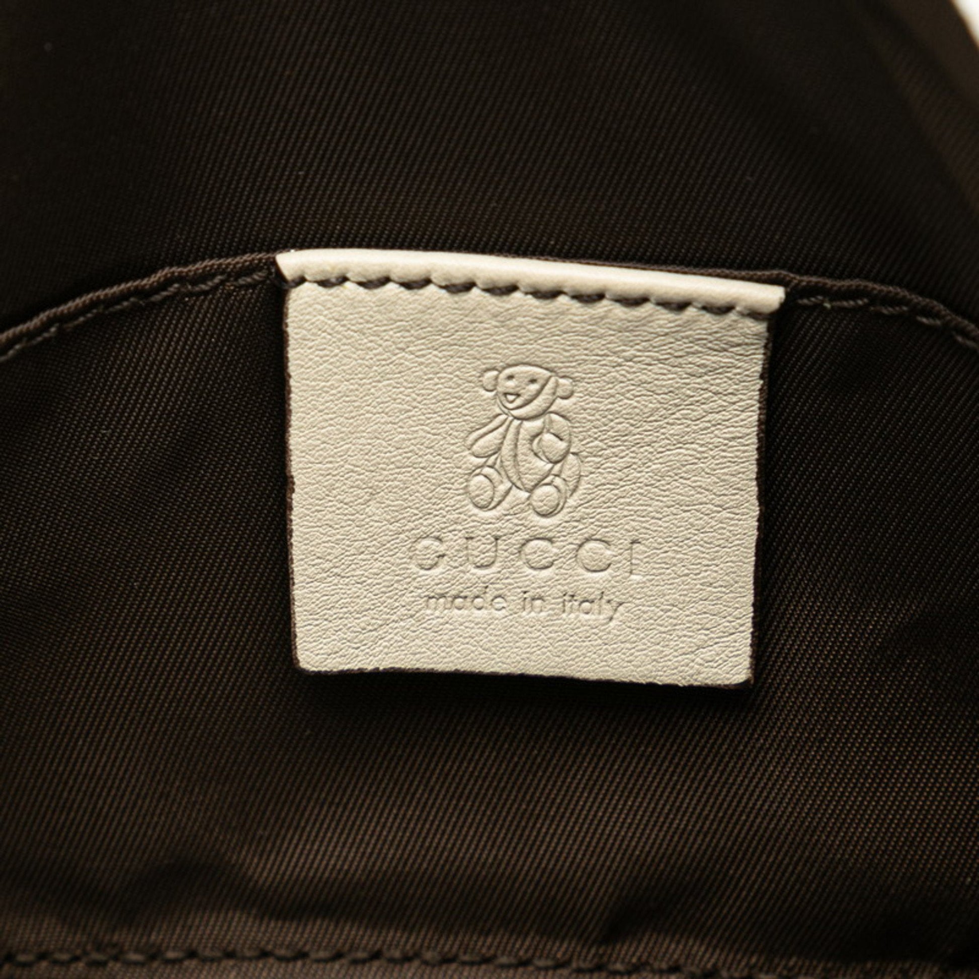 Gucci Beige Pvc Leather Handbag