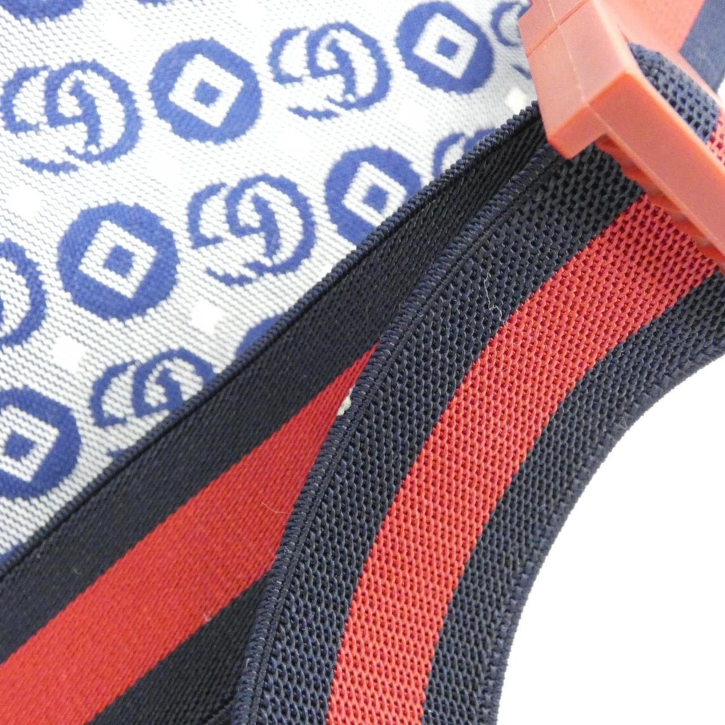 Gucci Blue White Jacquard Cotton Fanny Pack
