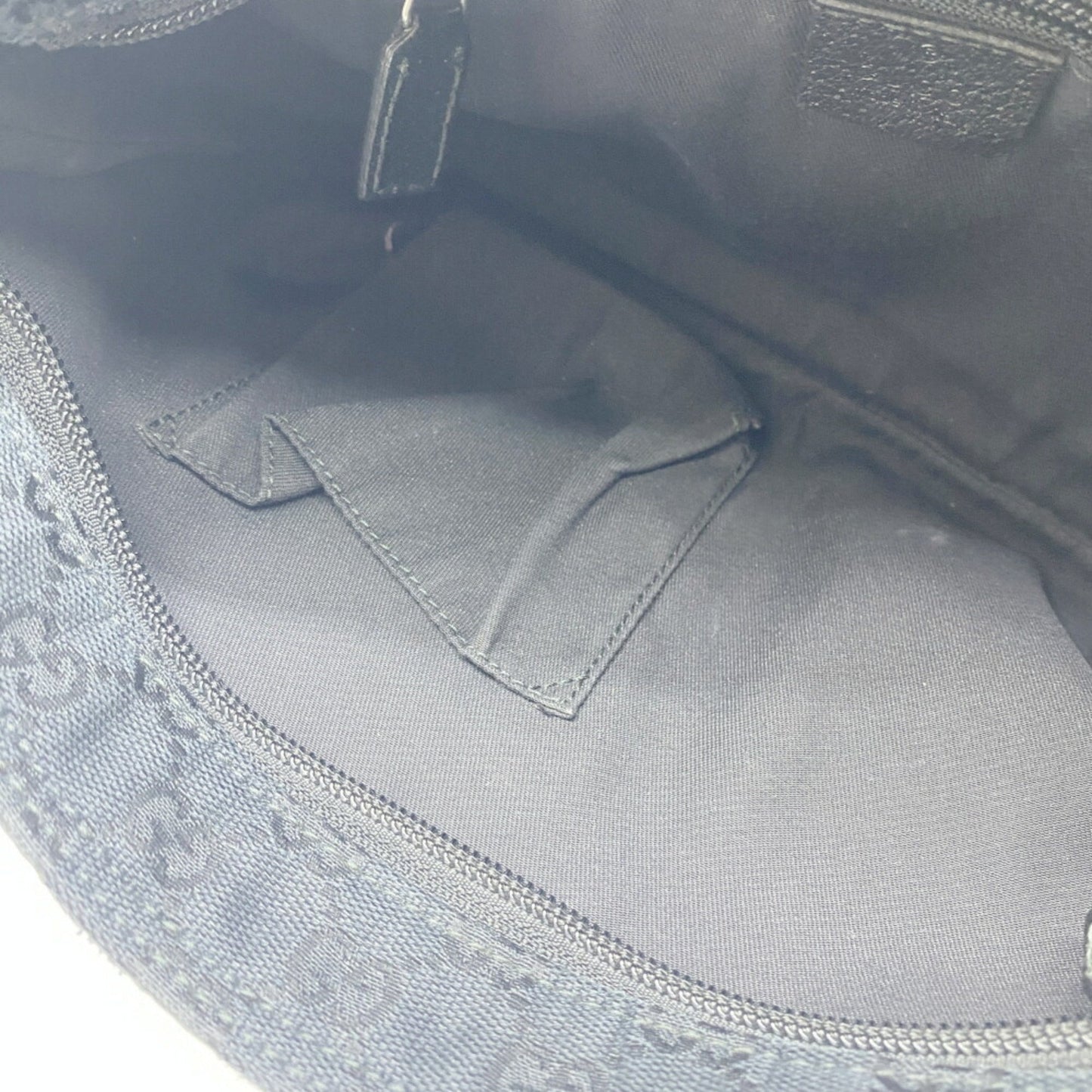 Gucci Black Gg Canvas Shoulder Bag