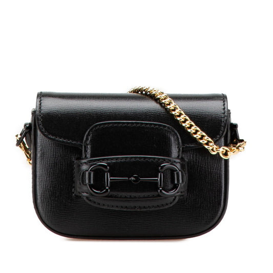 Gucci Black Pvc Leather Shoulder Bag