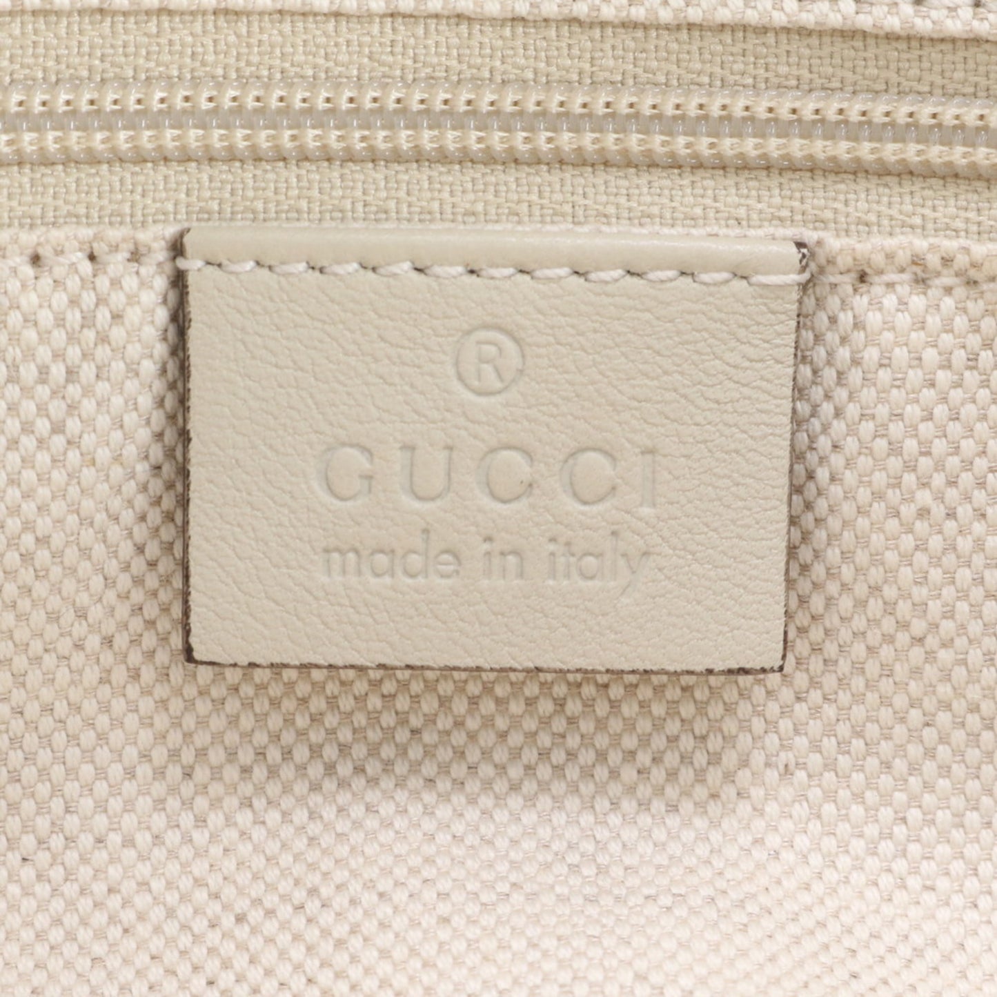 Gucci Ivory Leather Tote Bag