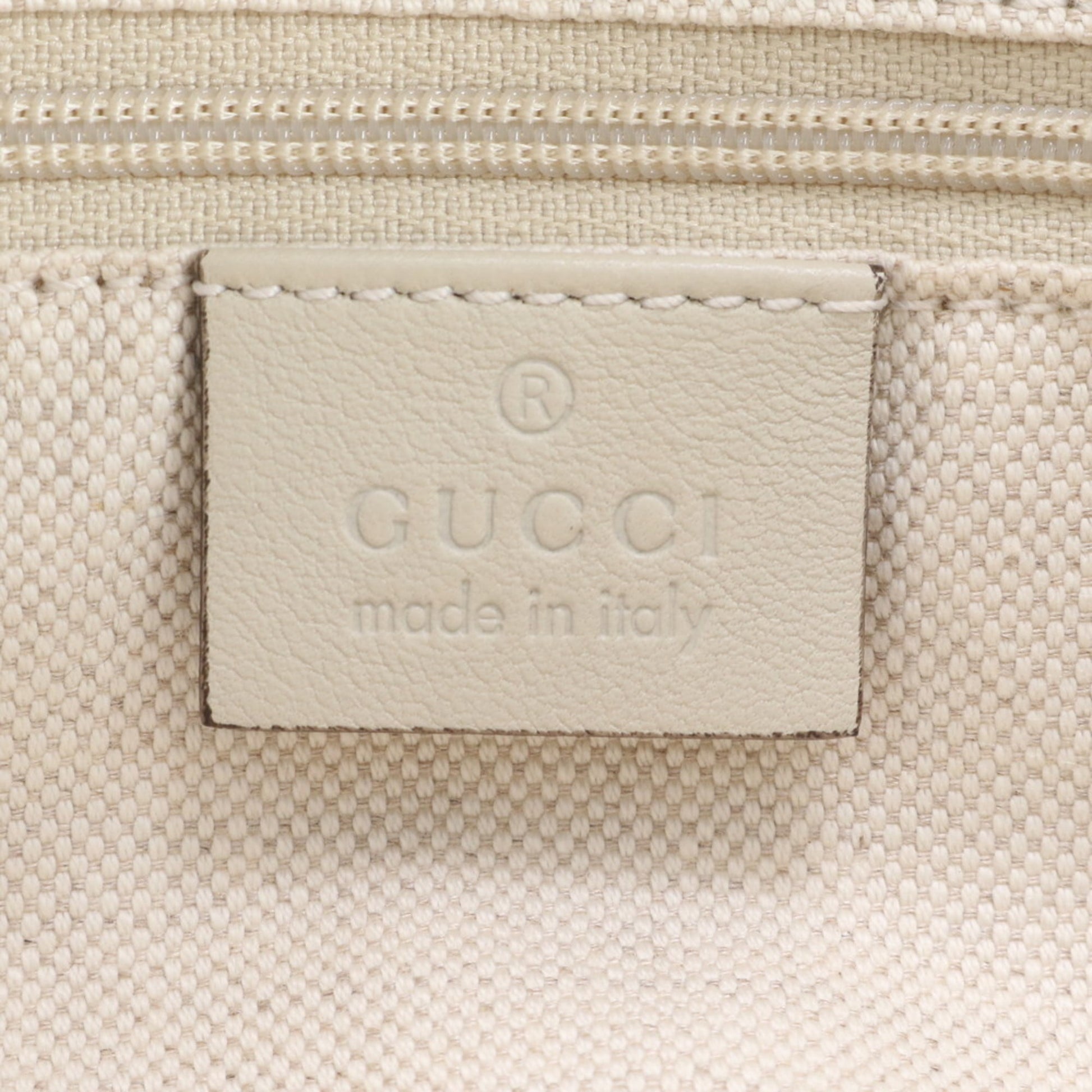Gucci Ivory Leather Tote Bag