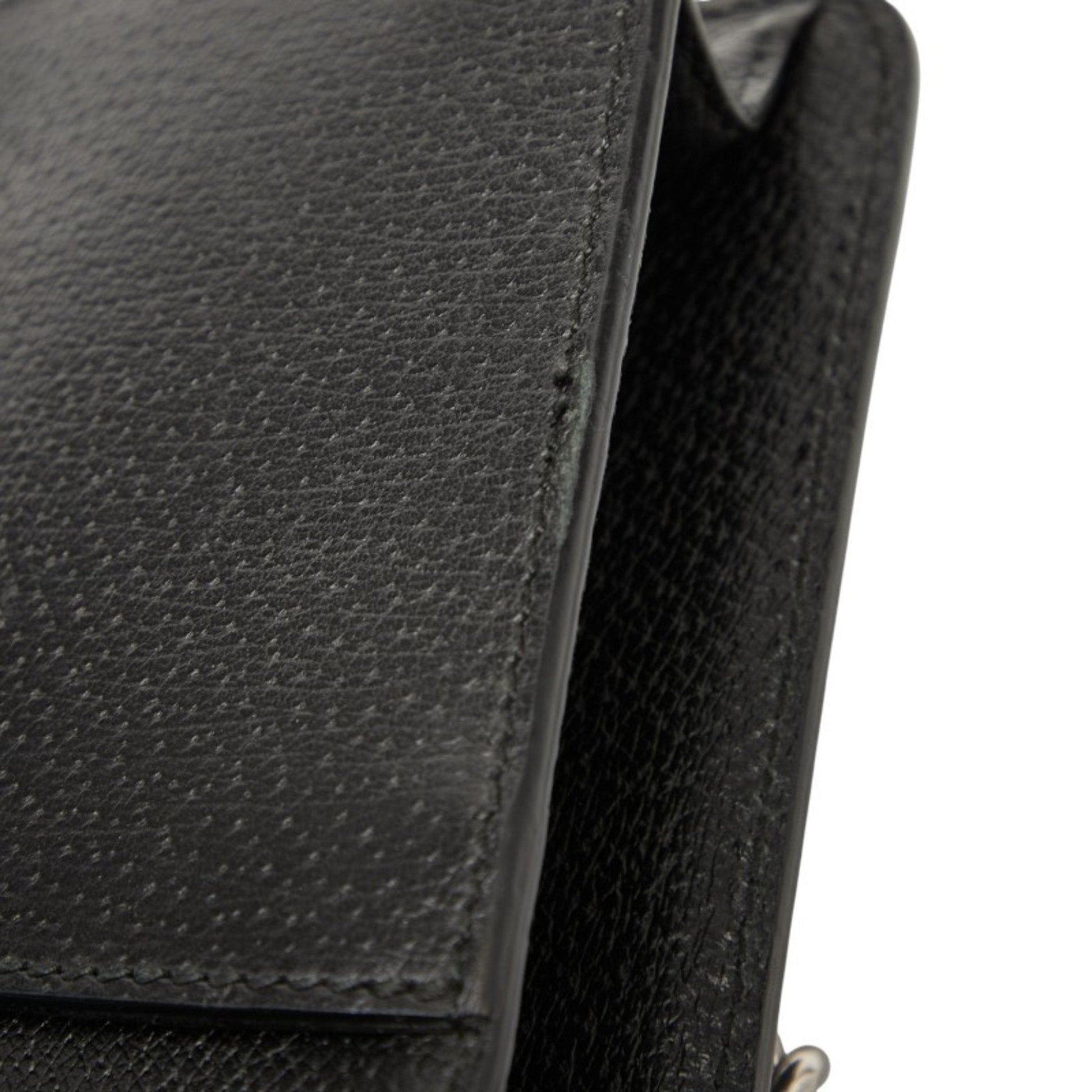Gucci Black Leather Shoulder Bag