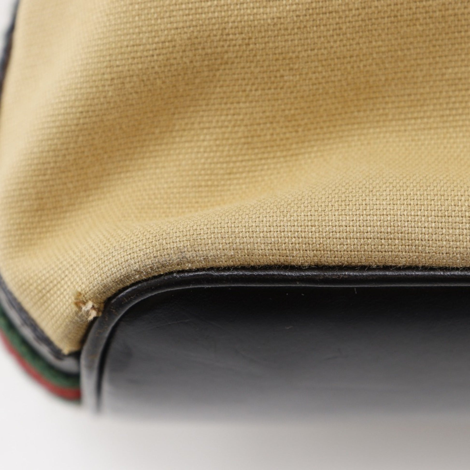 Gucci Beige Canvas Shoulder Bag