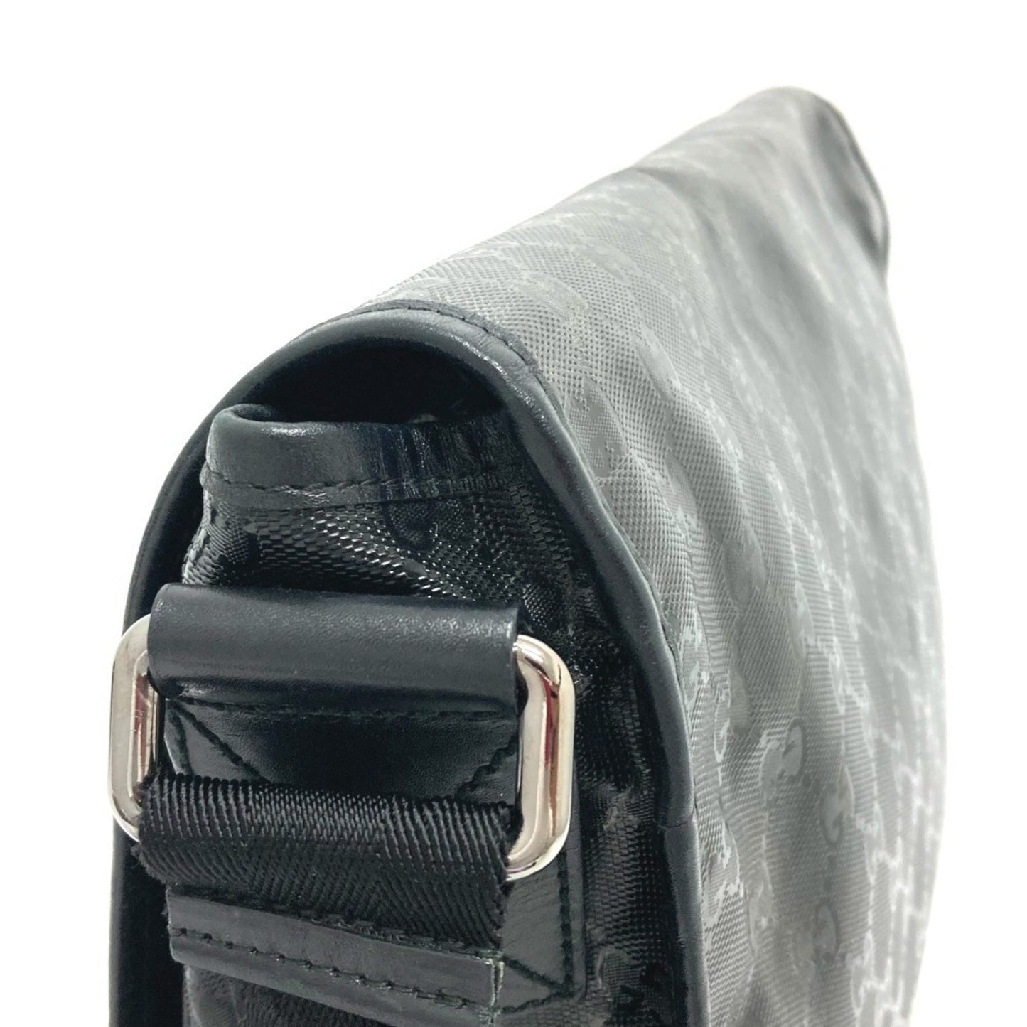 Gucci Black Gg Imprimé Messenger Bag Shoulder Bag