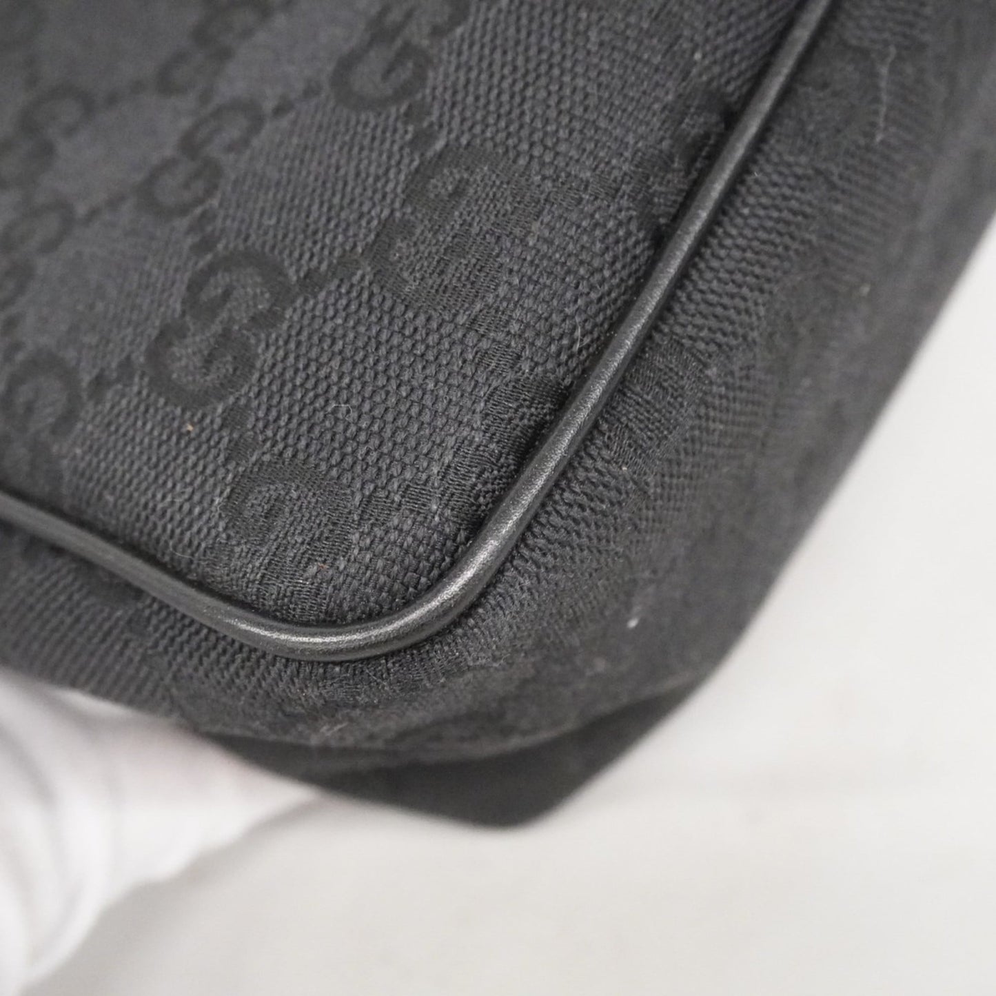 Gucci Black Canvas Pouch
