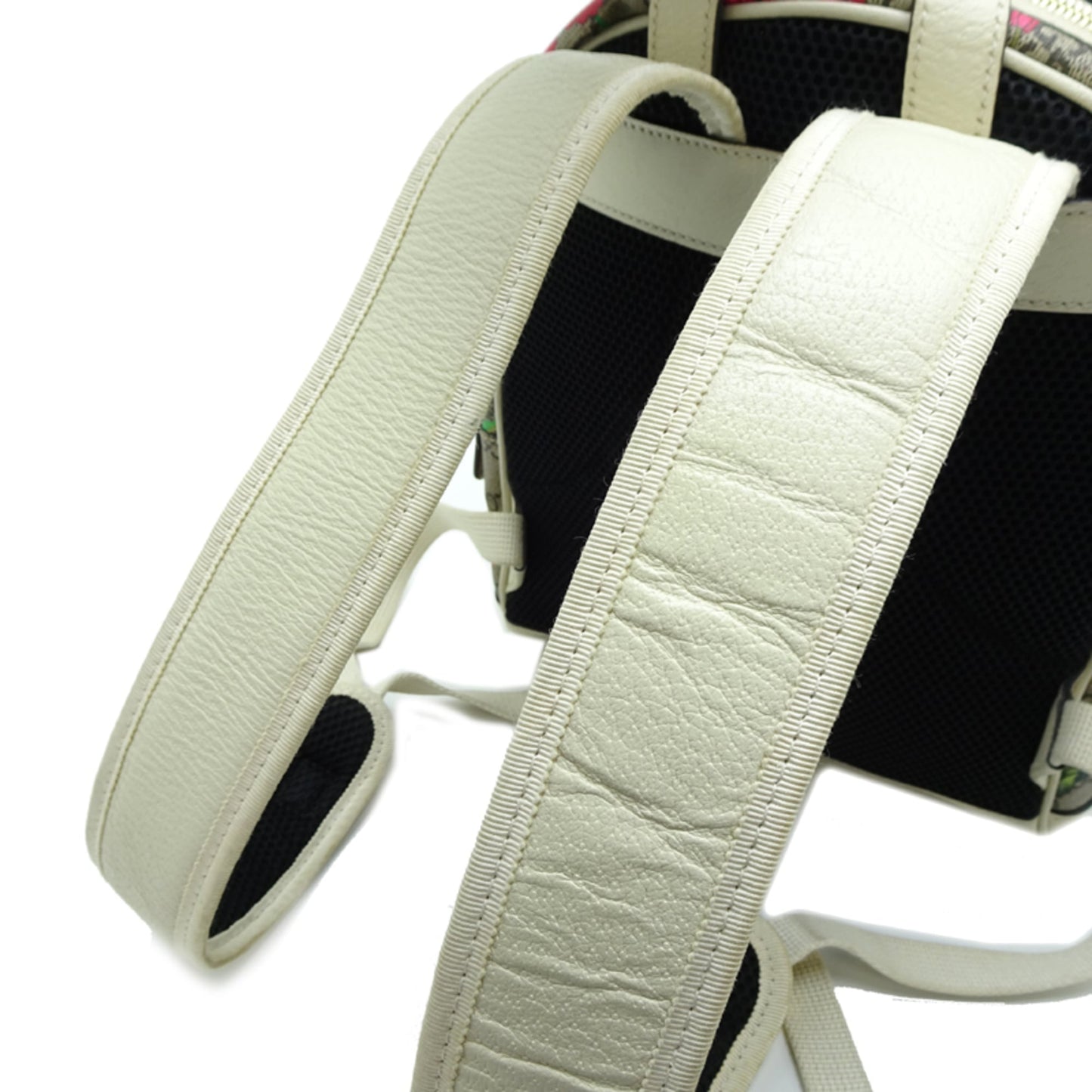 Gucci Beige White Gg Supreme Leather Backpack
