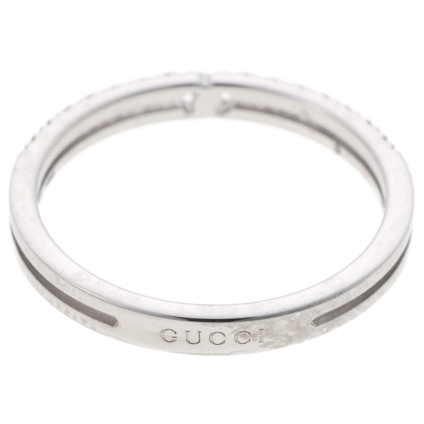 Gucci Clear White Gold White Gold (18K) Band Ring