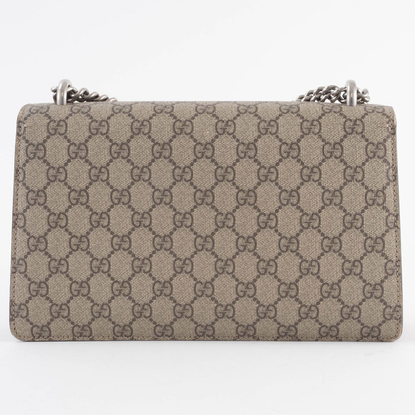 Gucci Beige Red Color Gg Supreme Leather Shoulder Bag