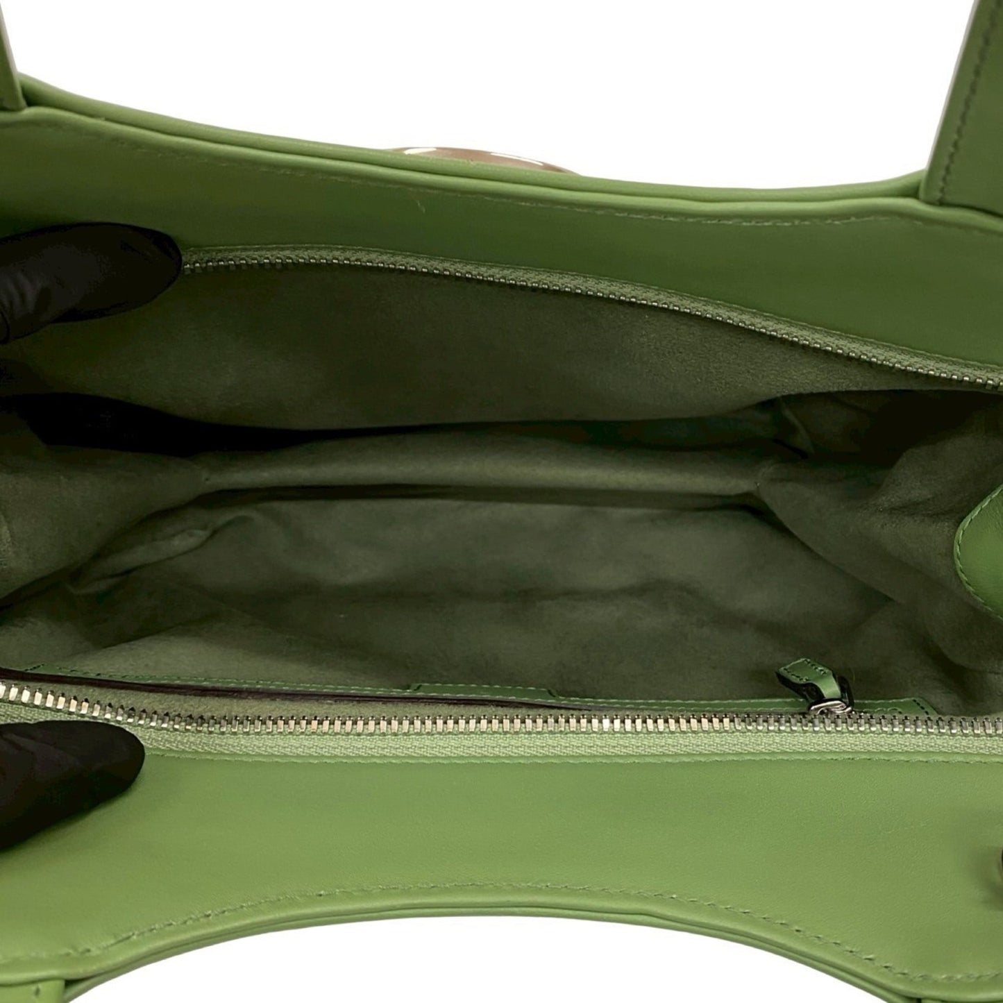 Gucci Green Leather Handbag Shoulder Bag