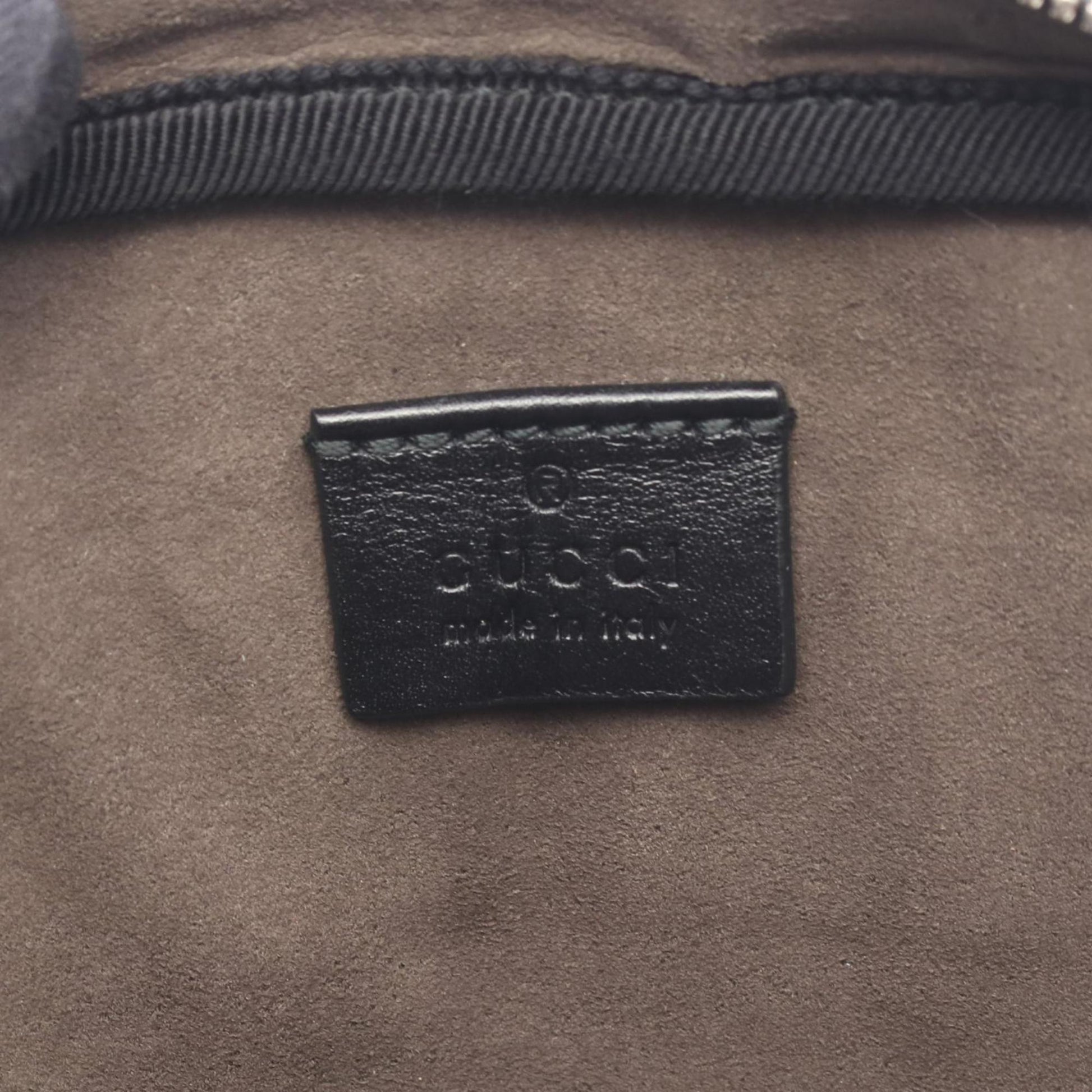 Gucci Black Leather Fanny Pack