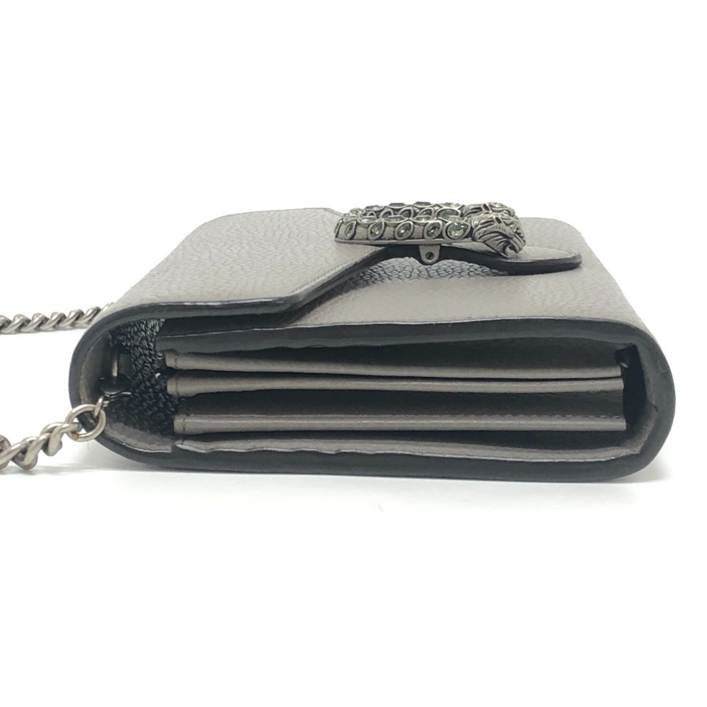 Gucci Gray Leather Shoulder Bag