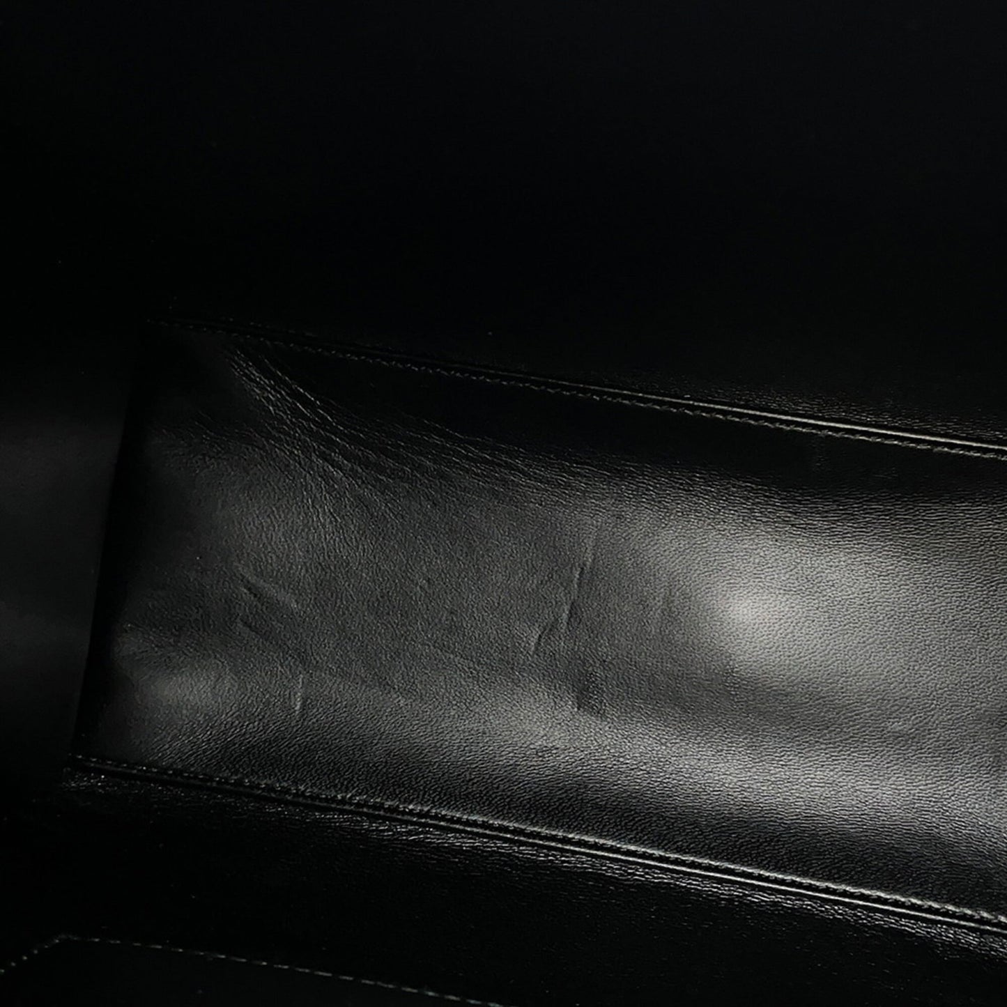 Gucci Black Leather Handbag Shoulder Bag Tote Bag